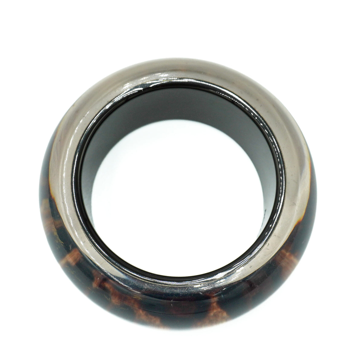 Back Image: Dolce & Gabbana Leopard Print Resin Bangle