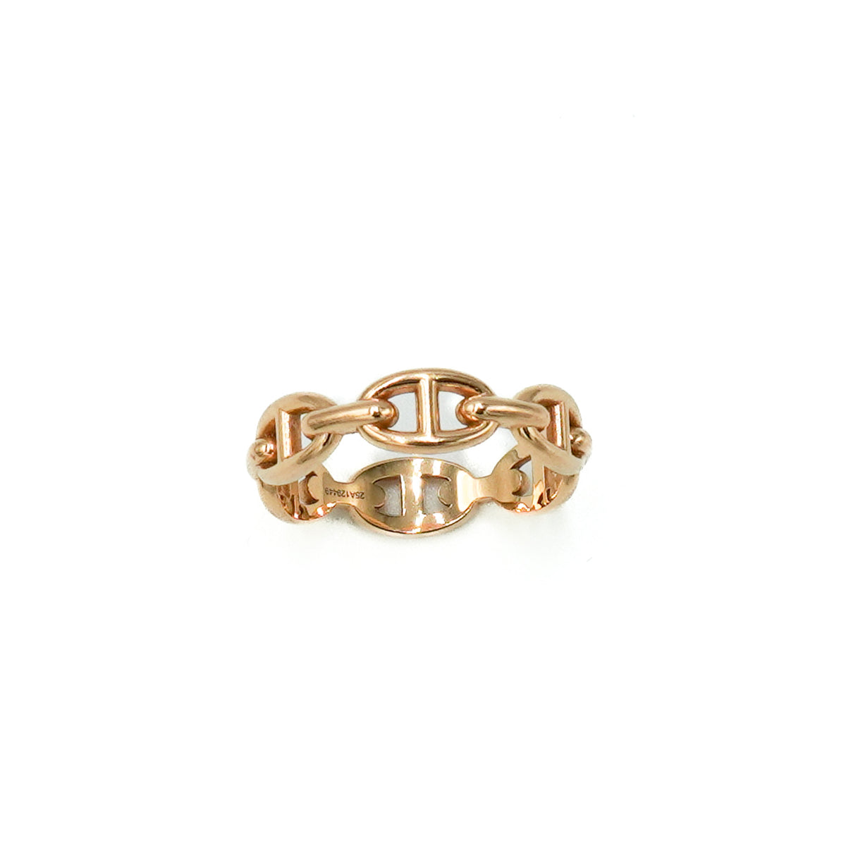 Hermès Chaîne d’Ancre Enchaînée Ring 18ct Rose Gold – Size 59 (RRP £2380) FINAL SALE - Reloved Again