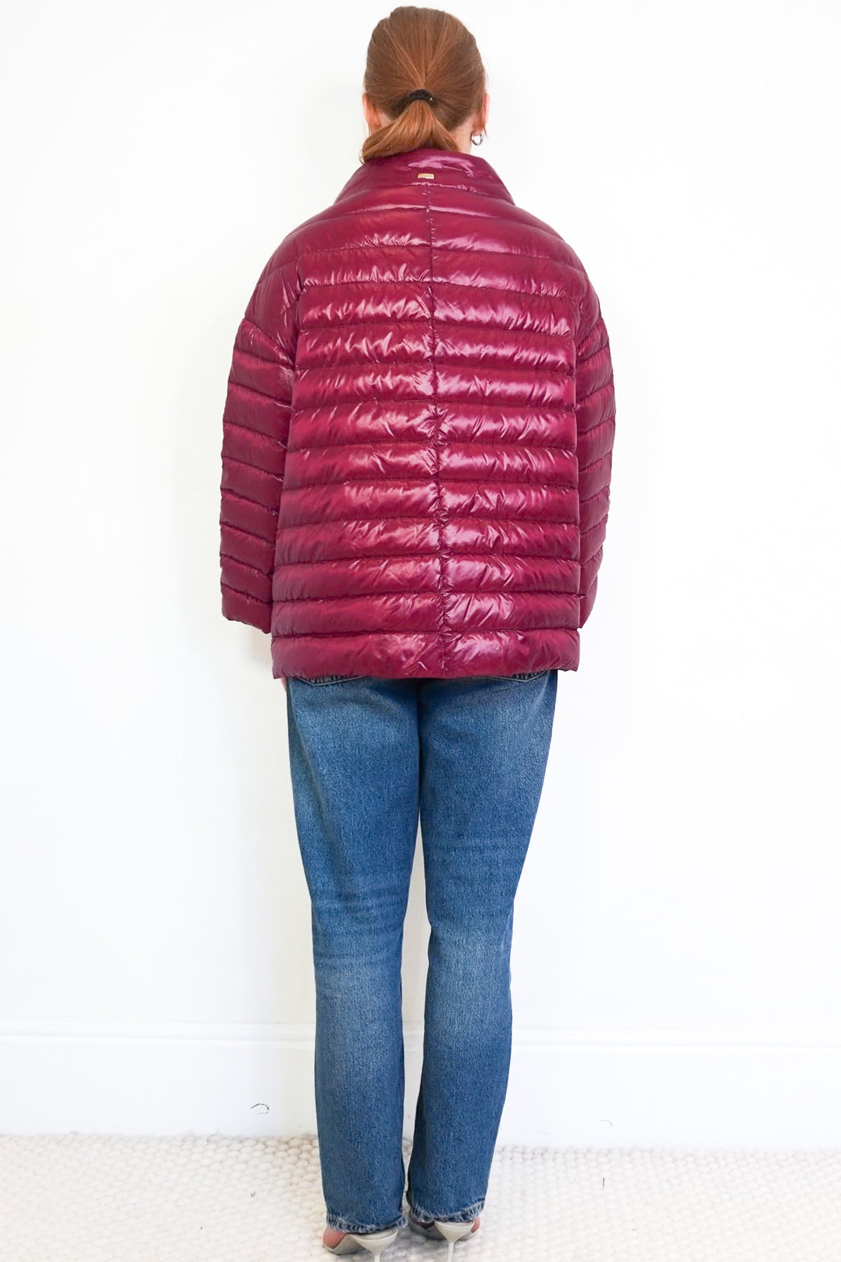 Back Image: Herno Burgundy Padded Jacket