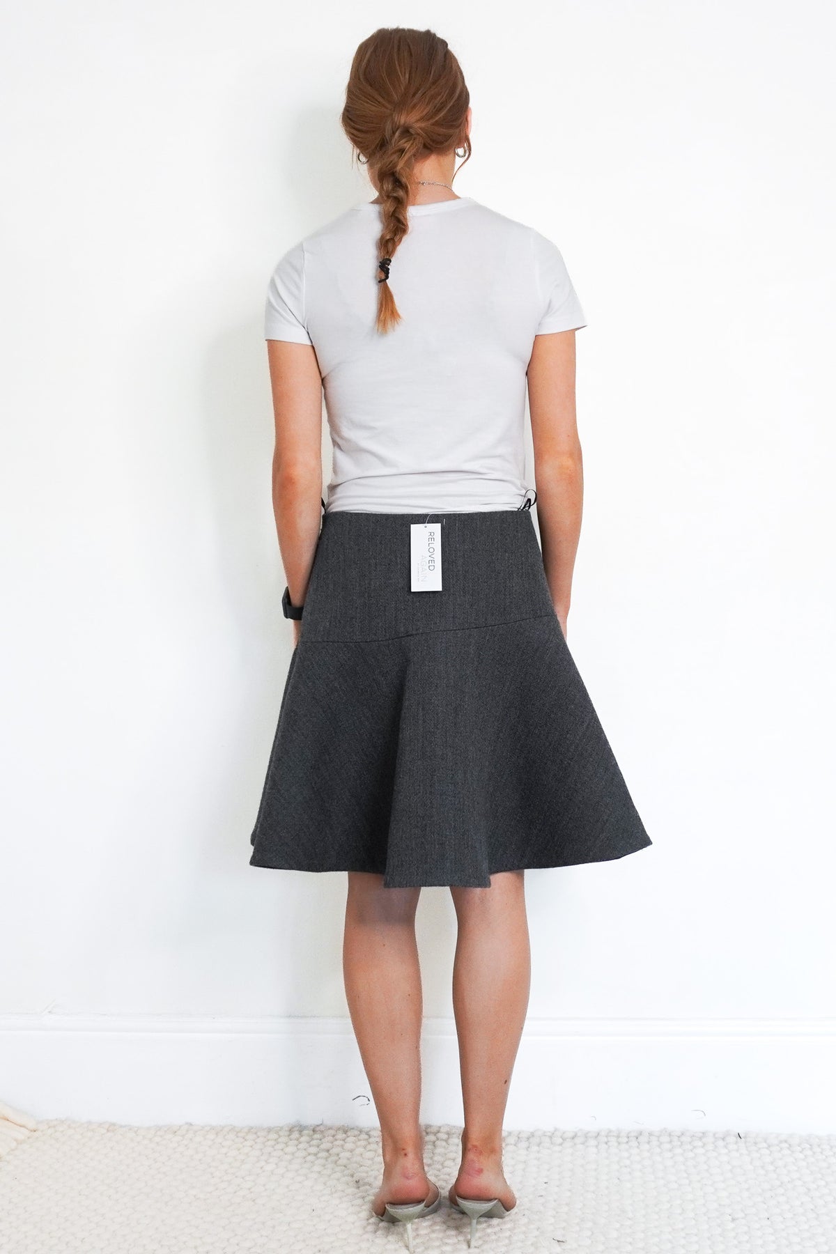 Back Image: Jil Sander Wool Skirt