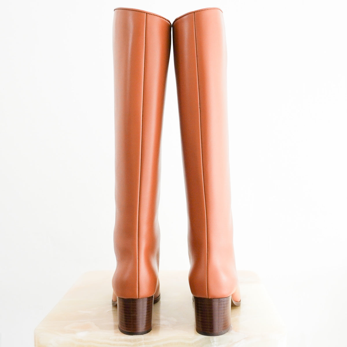 Loro Piana Knee High Tan Boots RRP £2000 | Authentic Preloved - Reloved Again