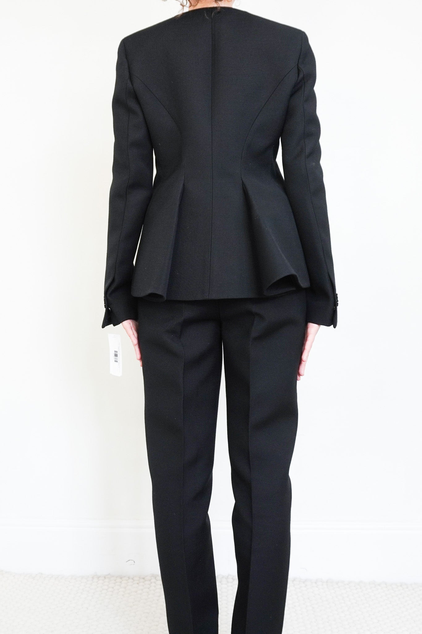 Bottega Veneta Black Wool Black Scoop Suit RRP £2000 | Authentic Preloved - Reloved Again