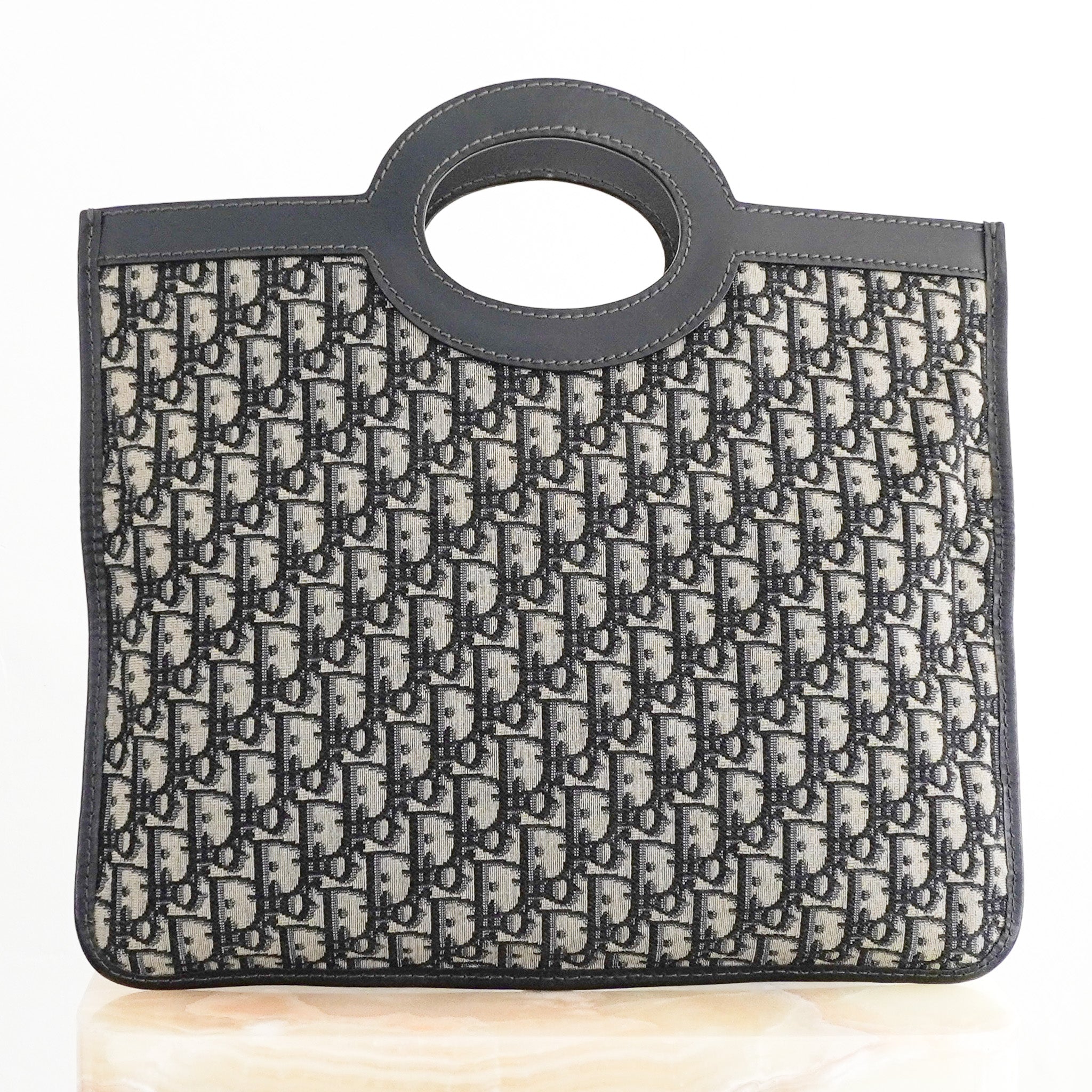 Back image Christian Dior Oblique Fold Over Clutch