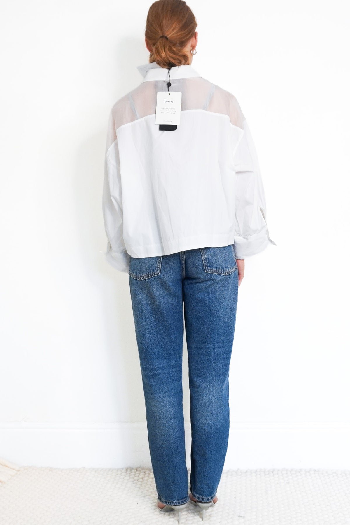 Back image NEW Rag & Bone White Elly SS Shirt Chelsea London