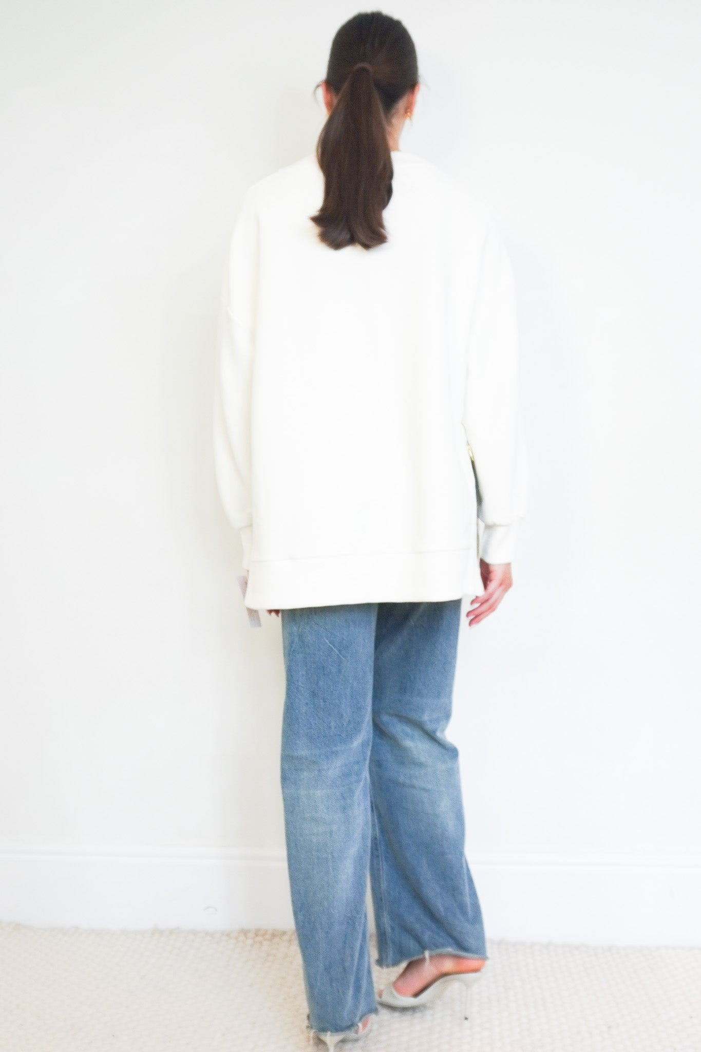 Back image Varley White Jumper