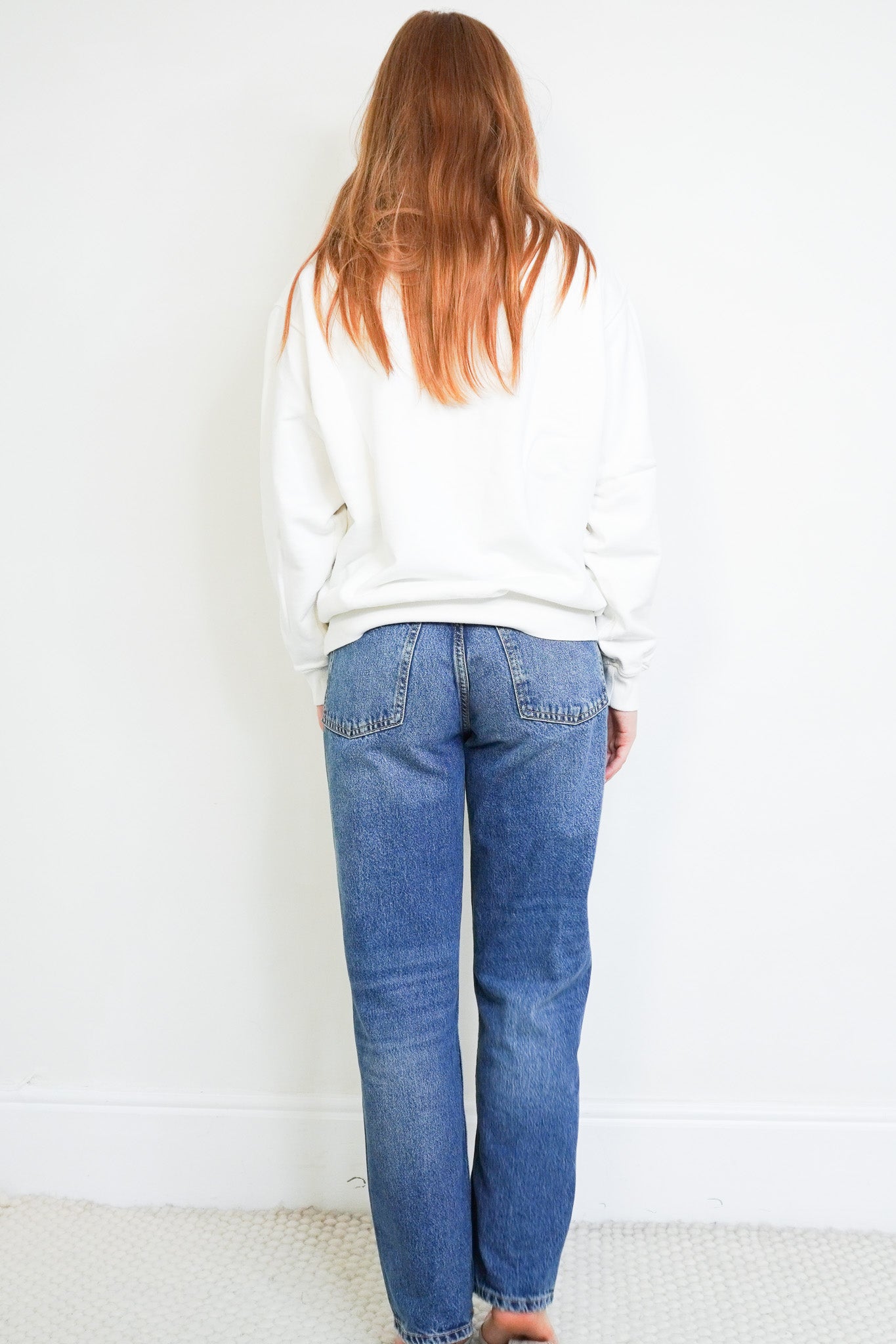 Back image of the Anine Bing White Sweatshirt
