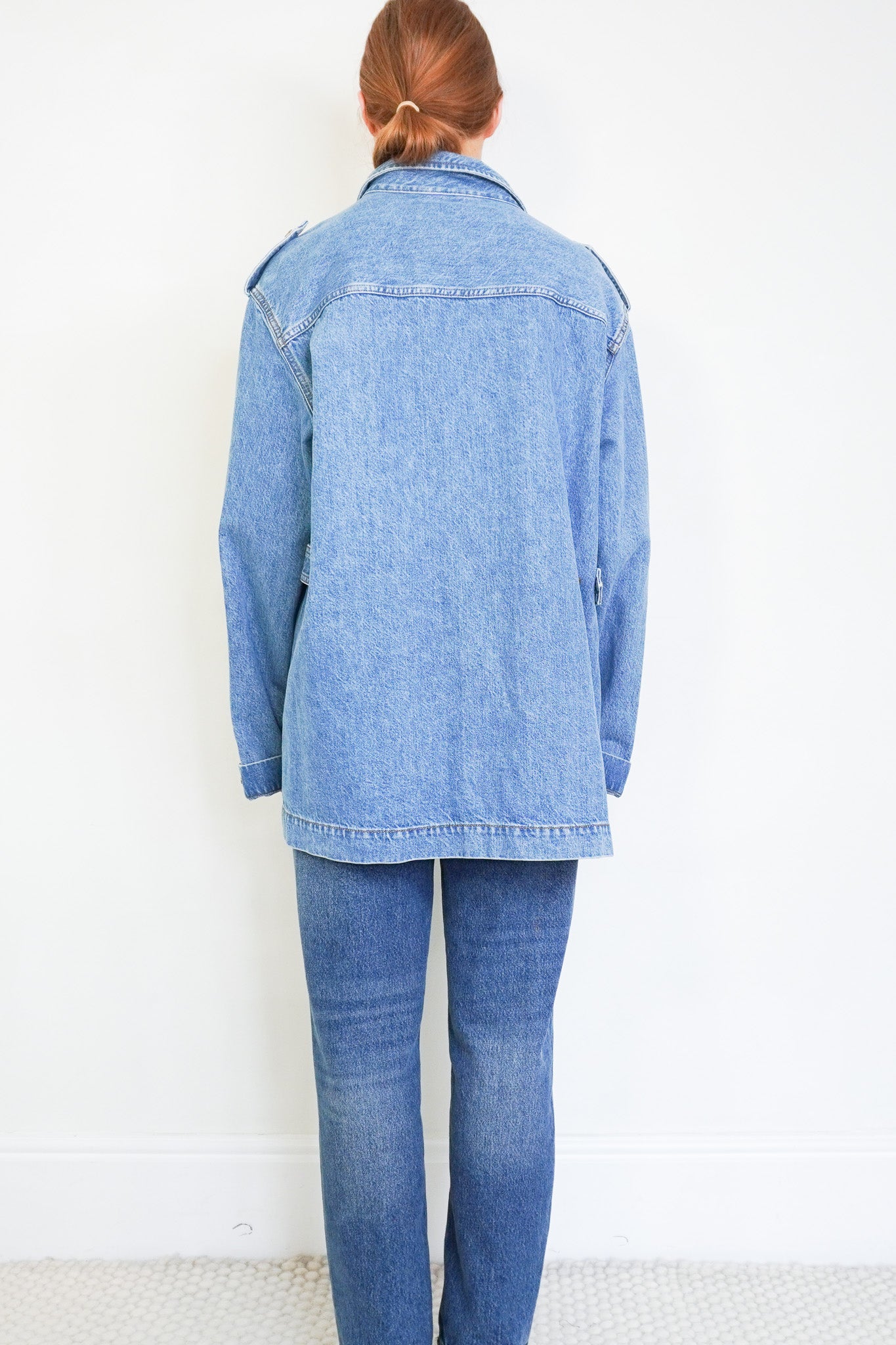 Blazé Milano Light Wash Denim Safari Jacket RRP £900 | Authentic Preloved - Reloved Again