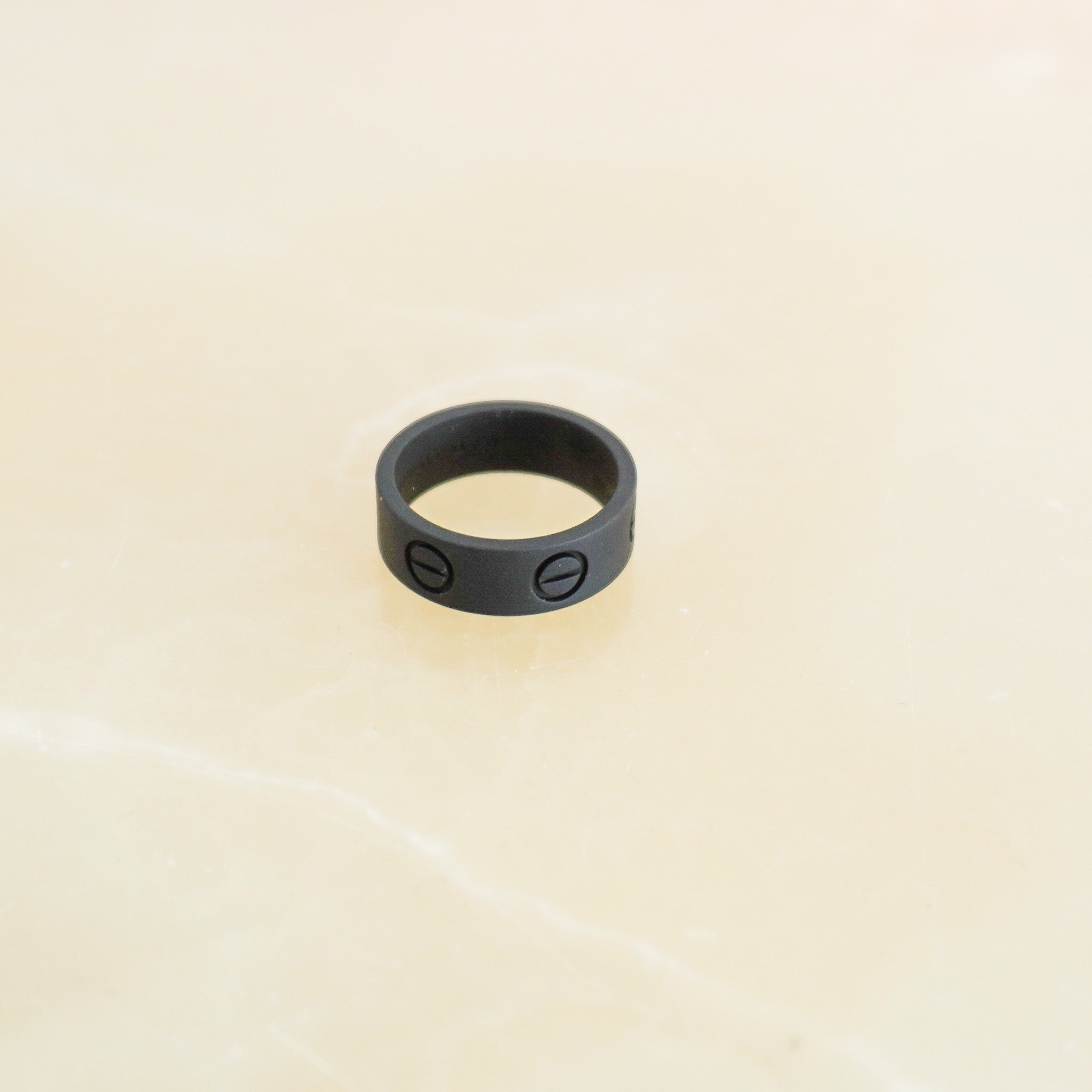 Back image of the Cartier Black Ceramic Love Ring