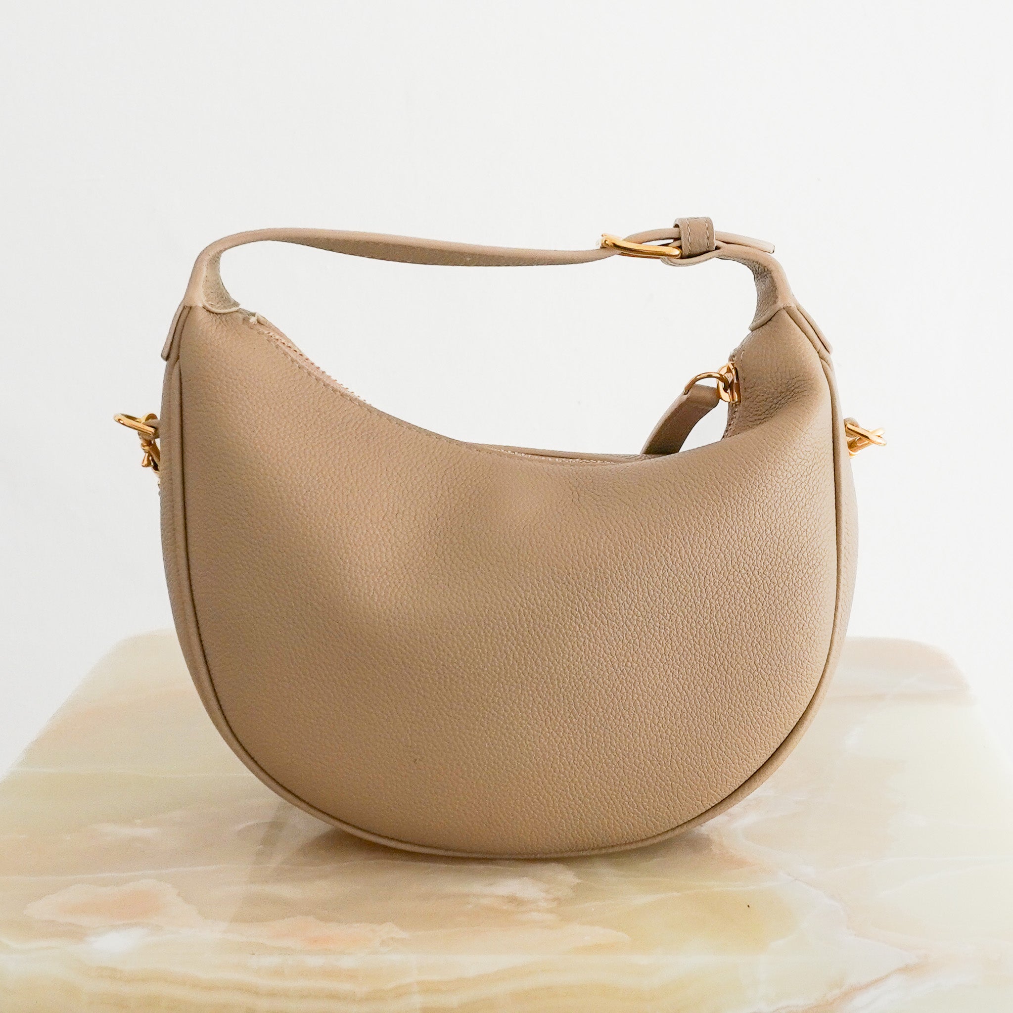 Back image of the Celine Teen Lulu Bag in Grained Calfskin
