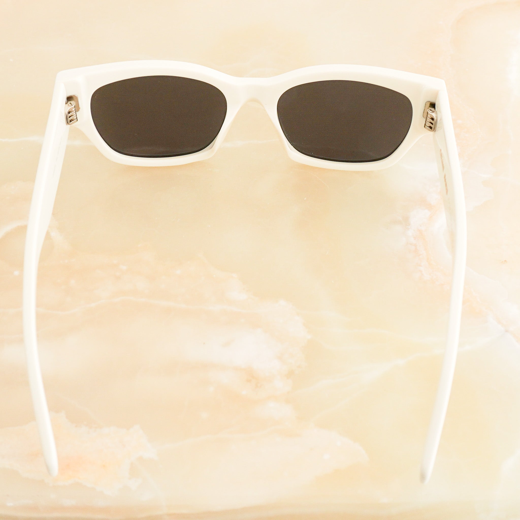 Back image of the Celine White Square Sunglasses