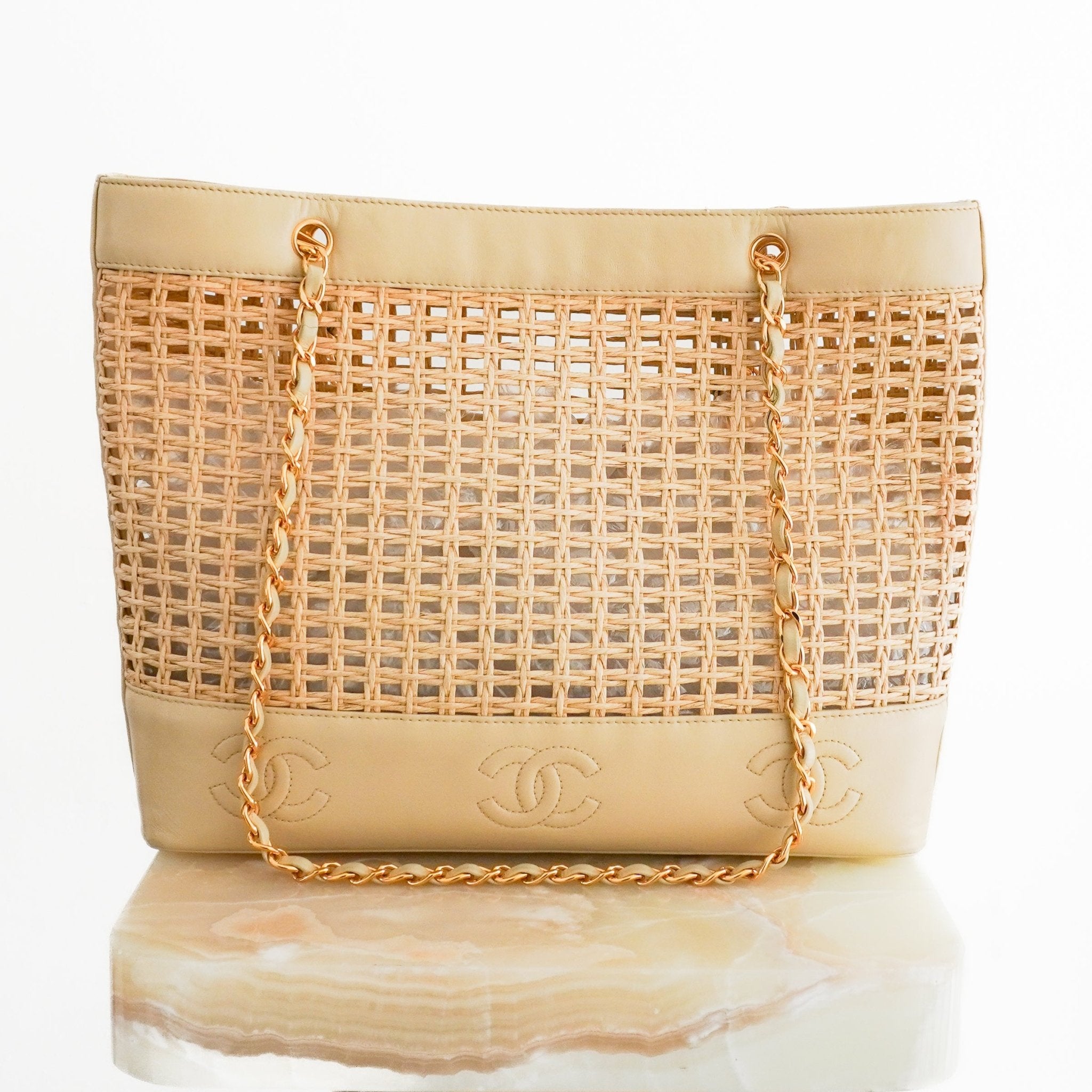 Chanel Coco Raffia Tote RRP £11,300 | Authentic Preloved - Reloved Again