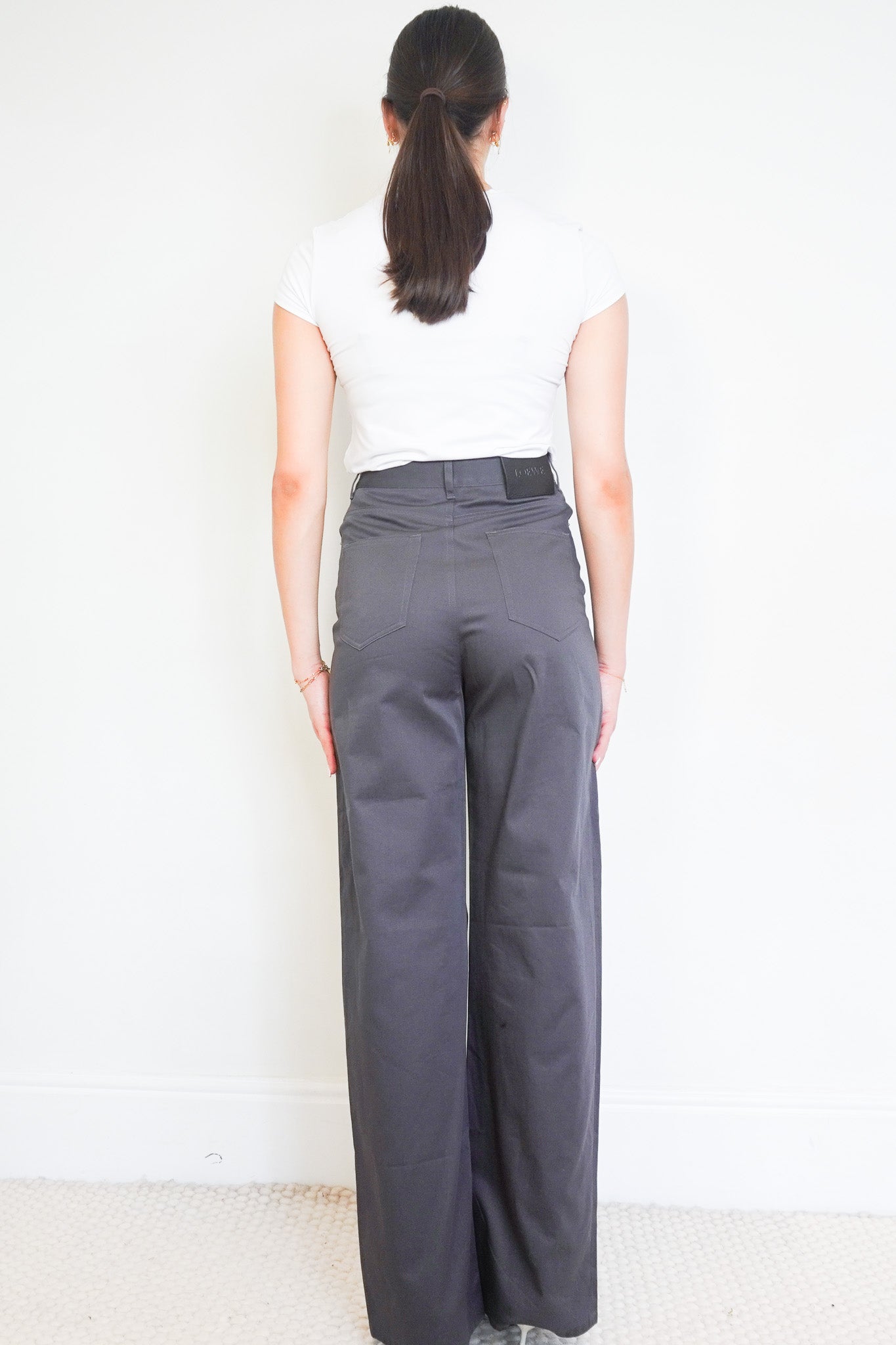 NEW Loewe High Waisted Paviment Trousers RRP £825 | Authentic Preloved - Reloved Again
