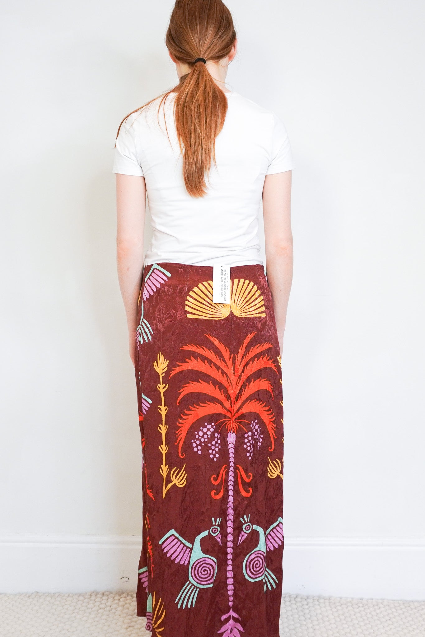 Back image of the Johanna Ortiz Cosmogony Midi Skirt