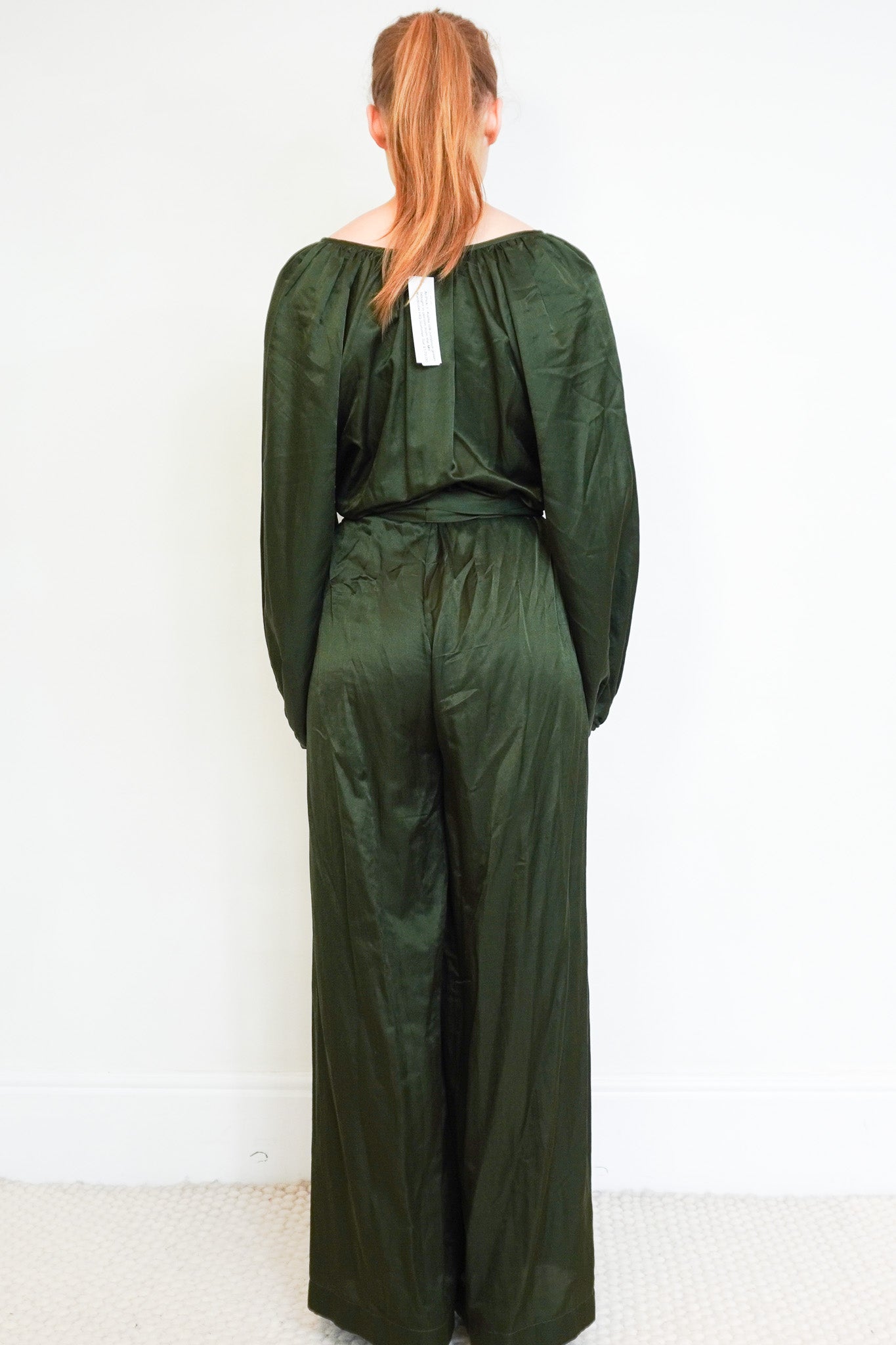 Kalita Silk Jumpsuit in Green (RRP £795) | Authentic Preloved - Reloved Again