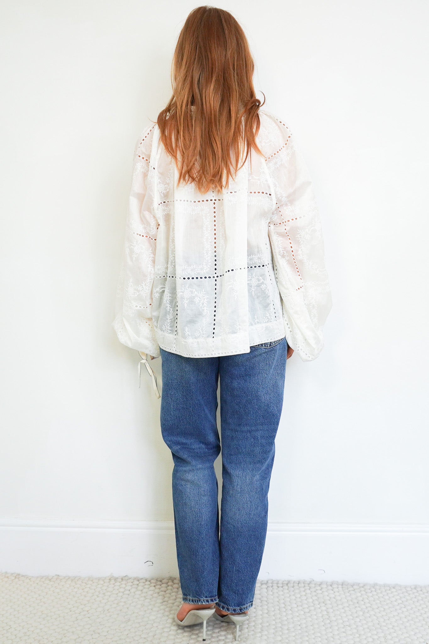Back image of the Lug Von Siga Embroidered Blouse