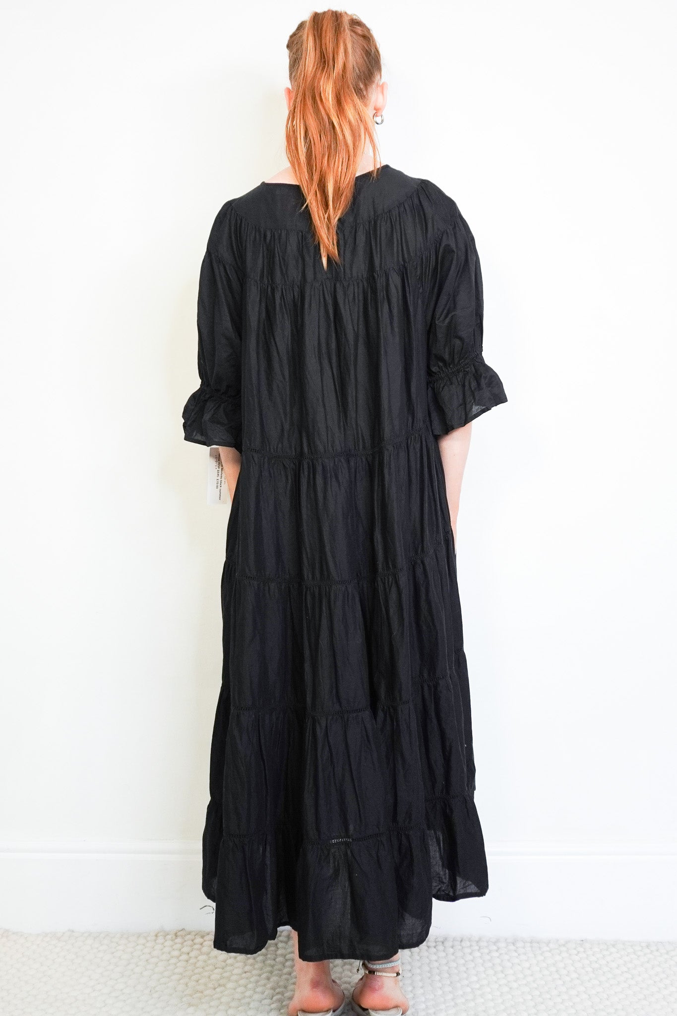 Back image of the Merlette Black Summer Dress