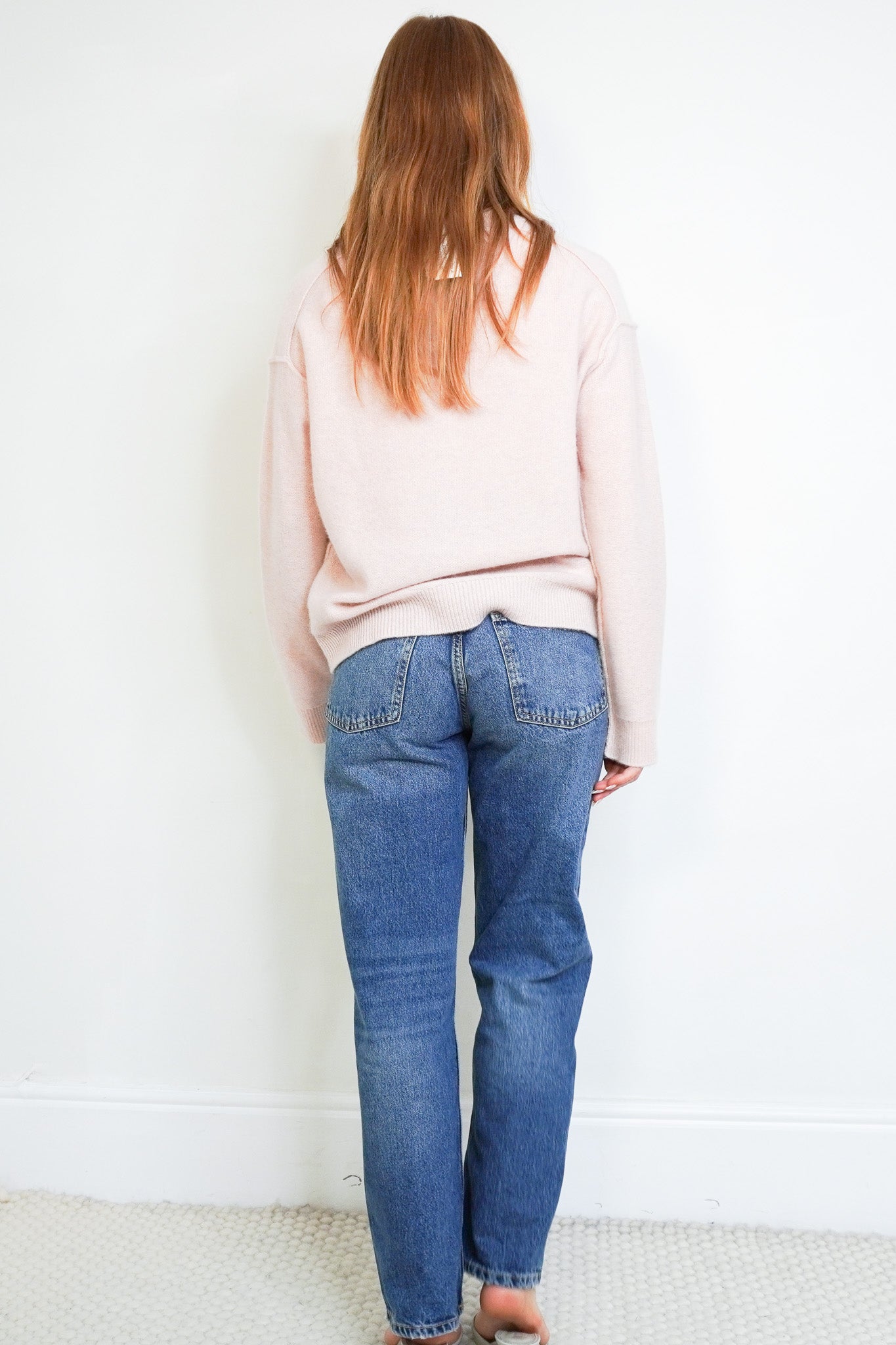 Back image of the Zadig and Voltaire Pink Mirkaz Flowing Hearts Cardigan