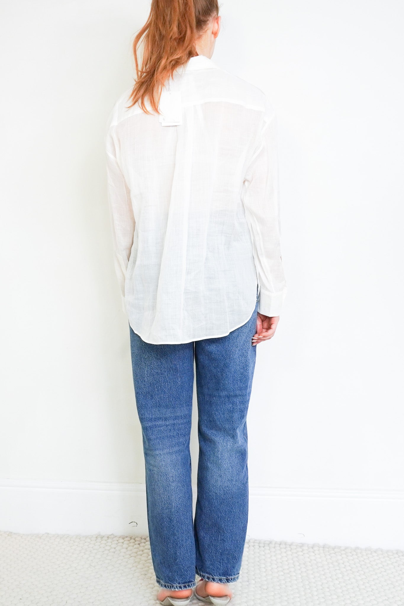 Back image of the Zimmermann White Lace Shirt