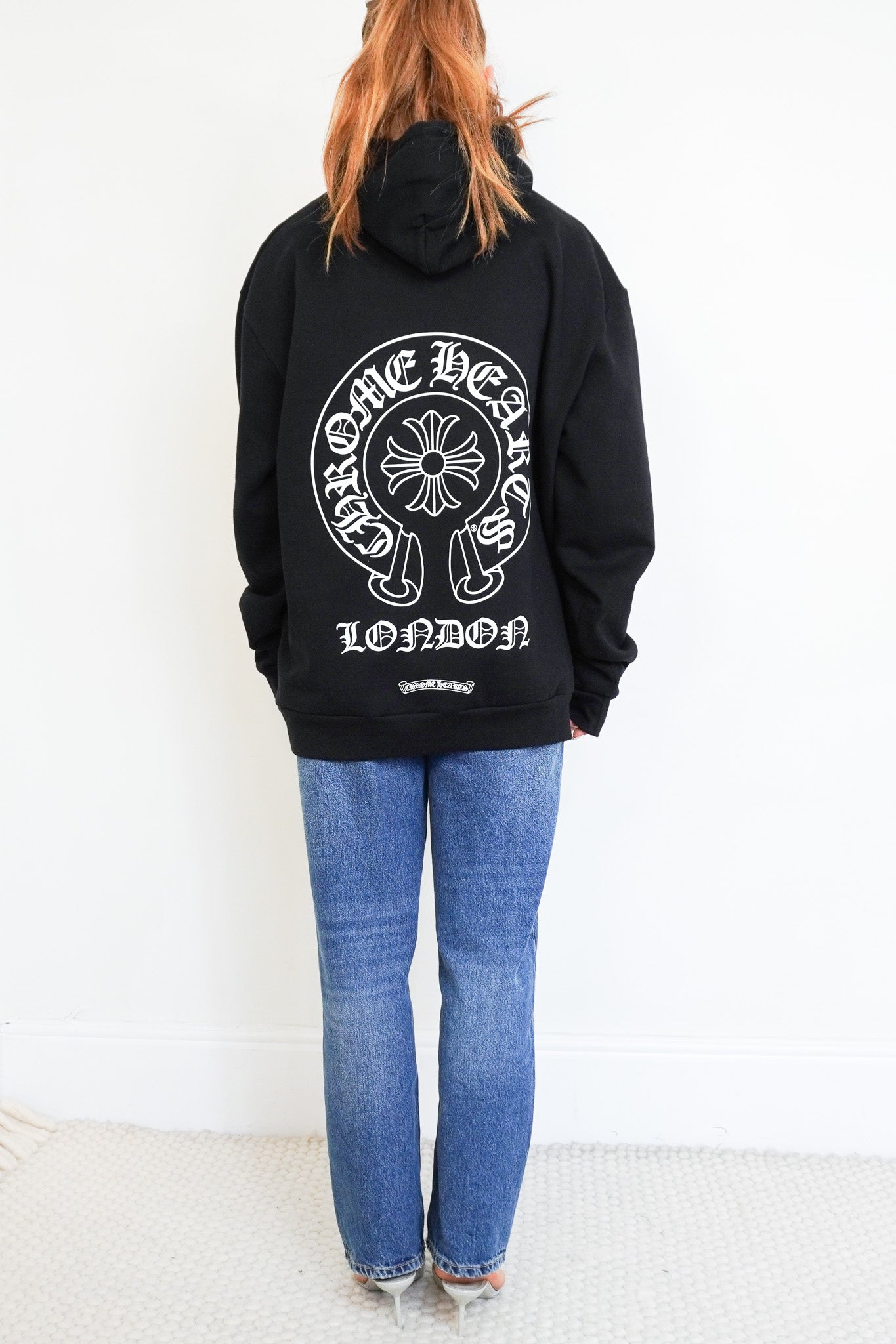 Back photo of the Chrome Hearts London Hoodie
