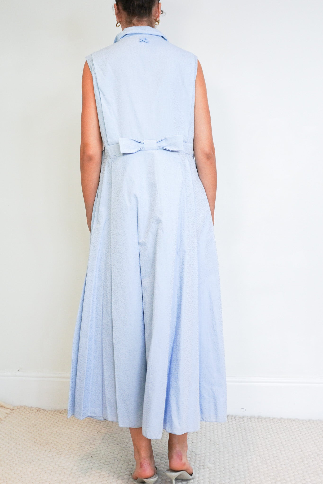 Back photo of the Erdem Blue Sleeveless Event Dress