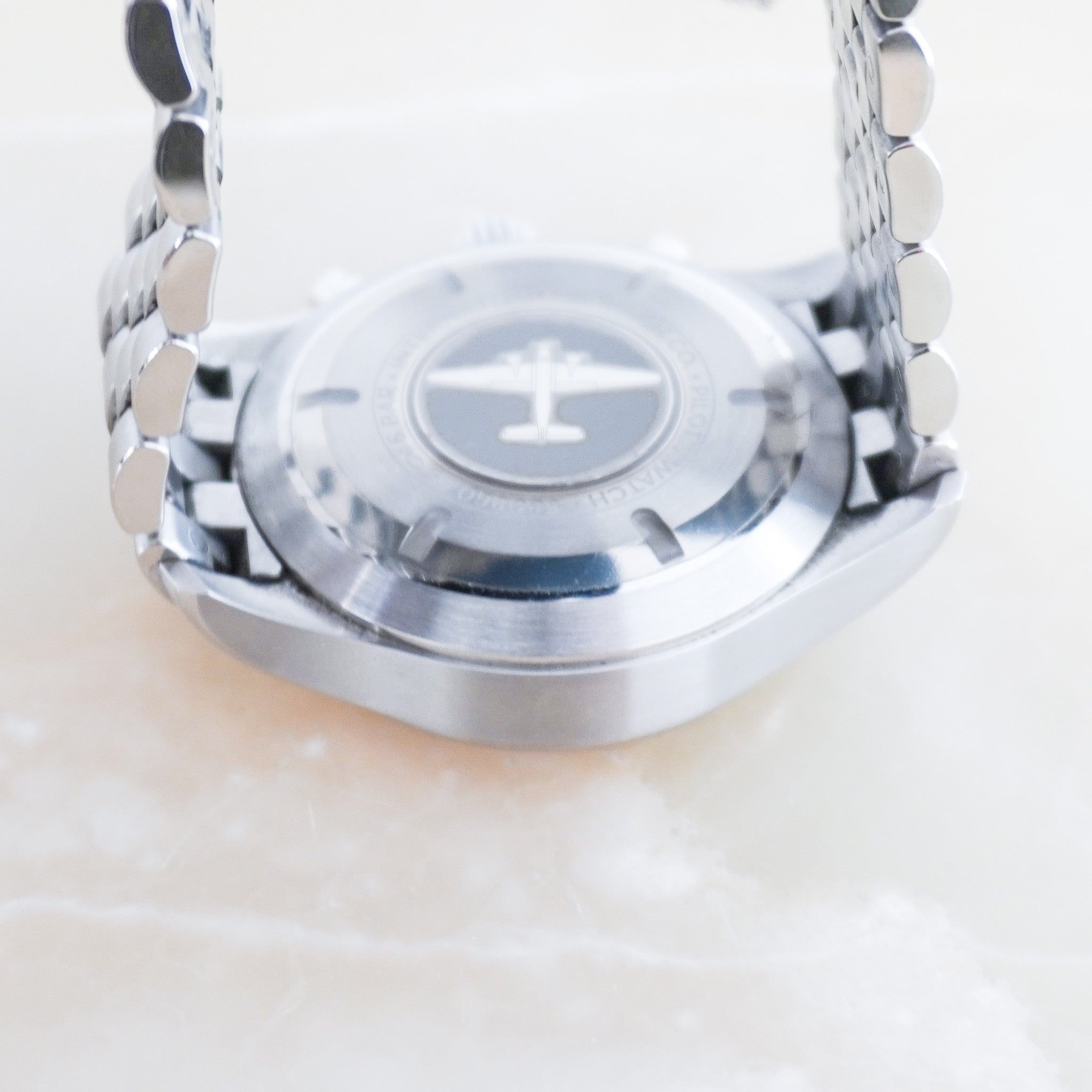 Back photo of the IWC Stainless Steel Pilot Watch