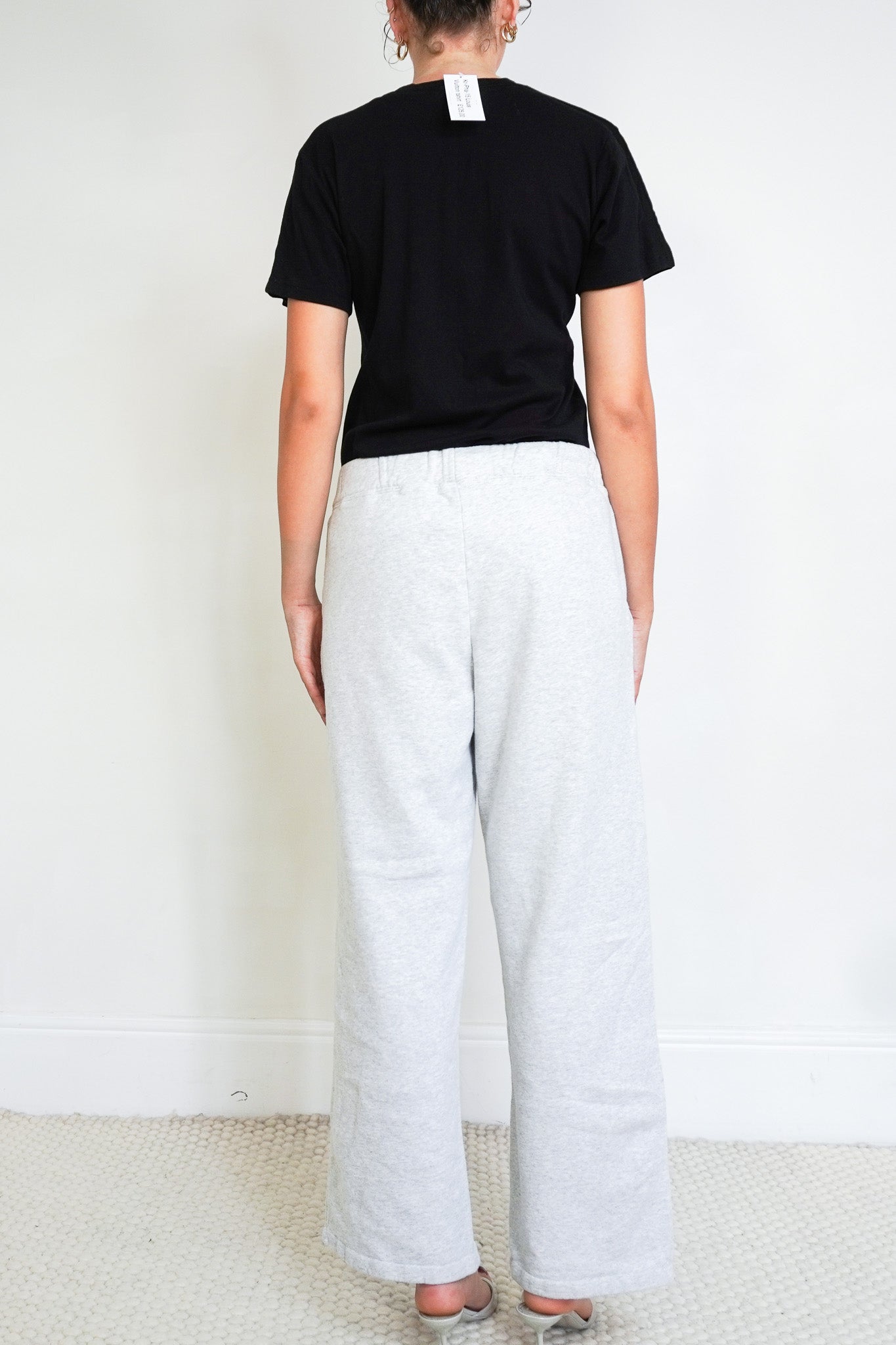 Back photo of the Navy Grey Joggers in grey