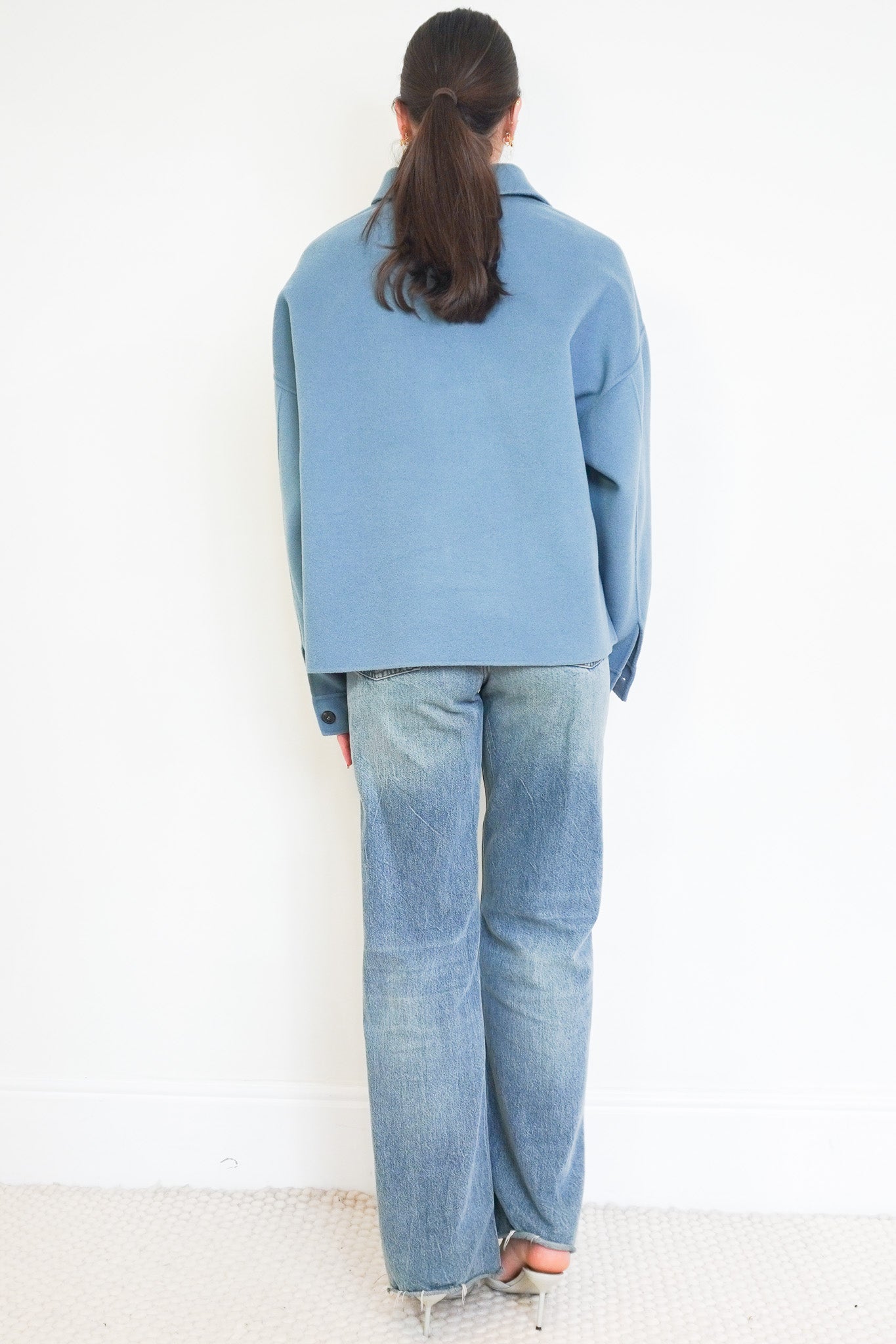 Weekend Max Mara Blue Wool Jacket RRP £335 | Authentic Preloved - Reloved Again