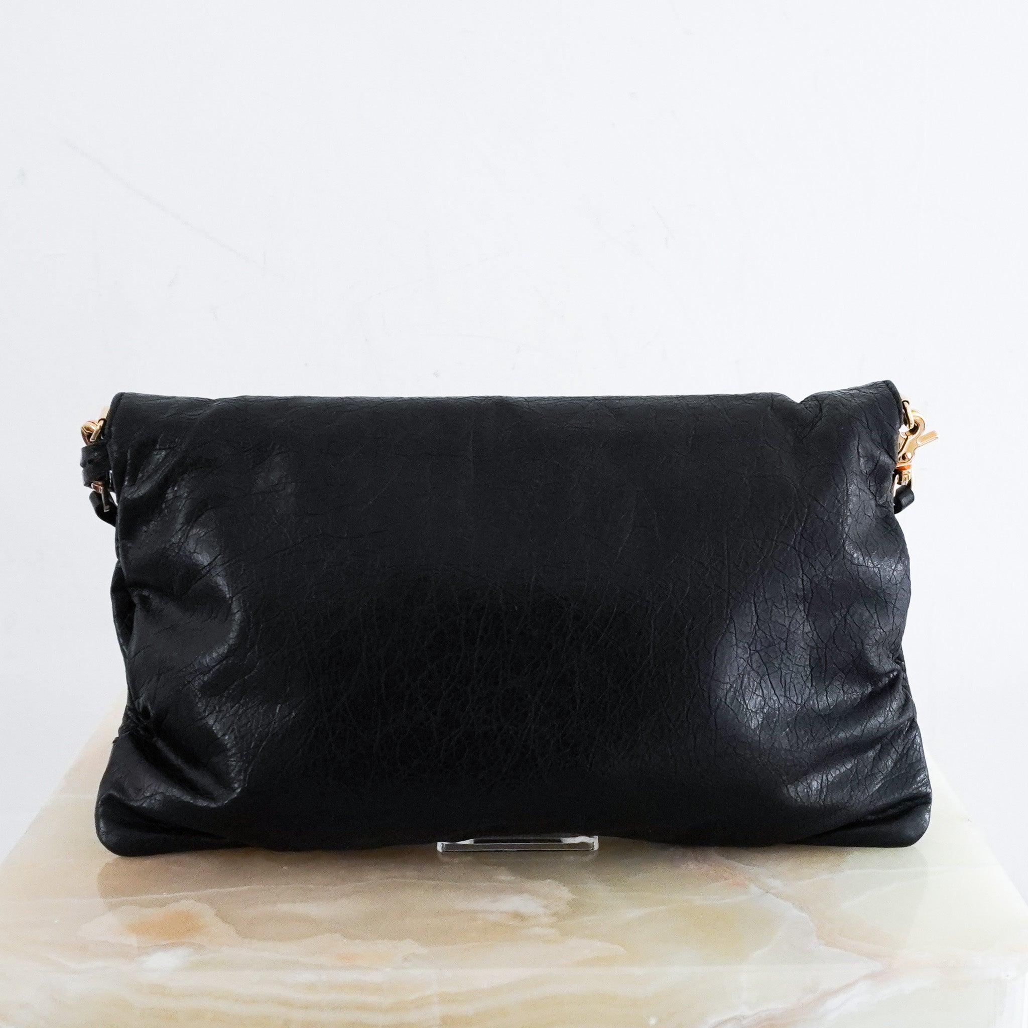 Balenciaga Agneau Envelope Clutch Crossbody Bag in Black | Authentic Preloved - Reloved Again