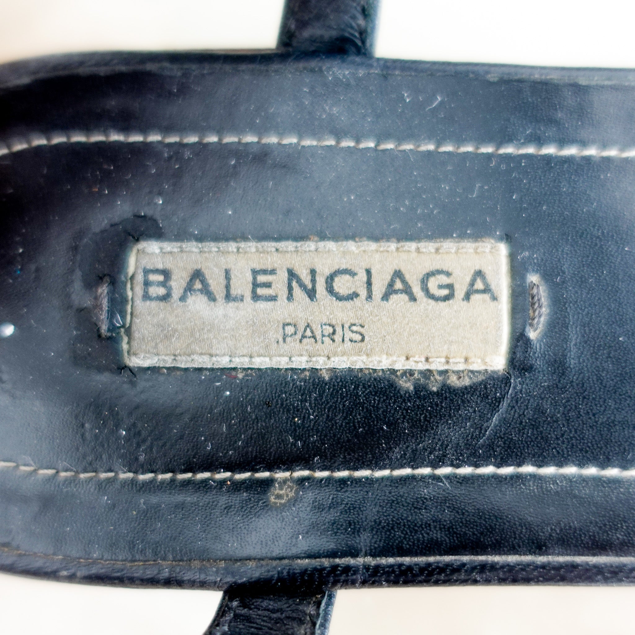 Balenciaga Black And Gold Studded Open Toe Sandals RRP £225 | Authentic Preloved - Reloved Again