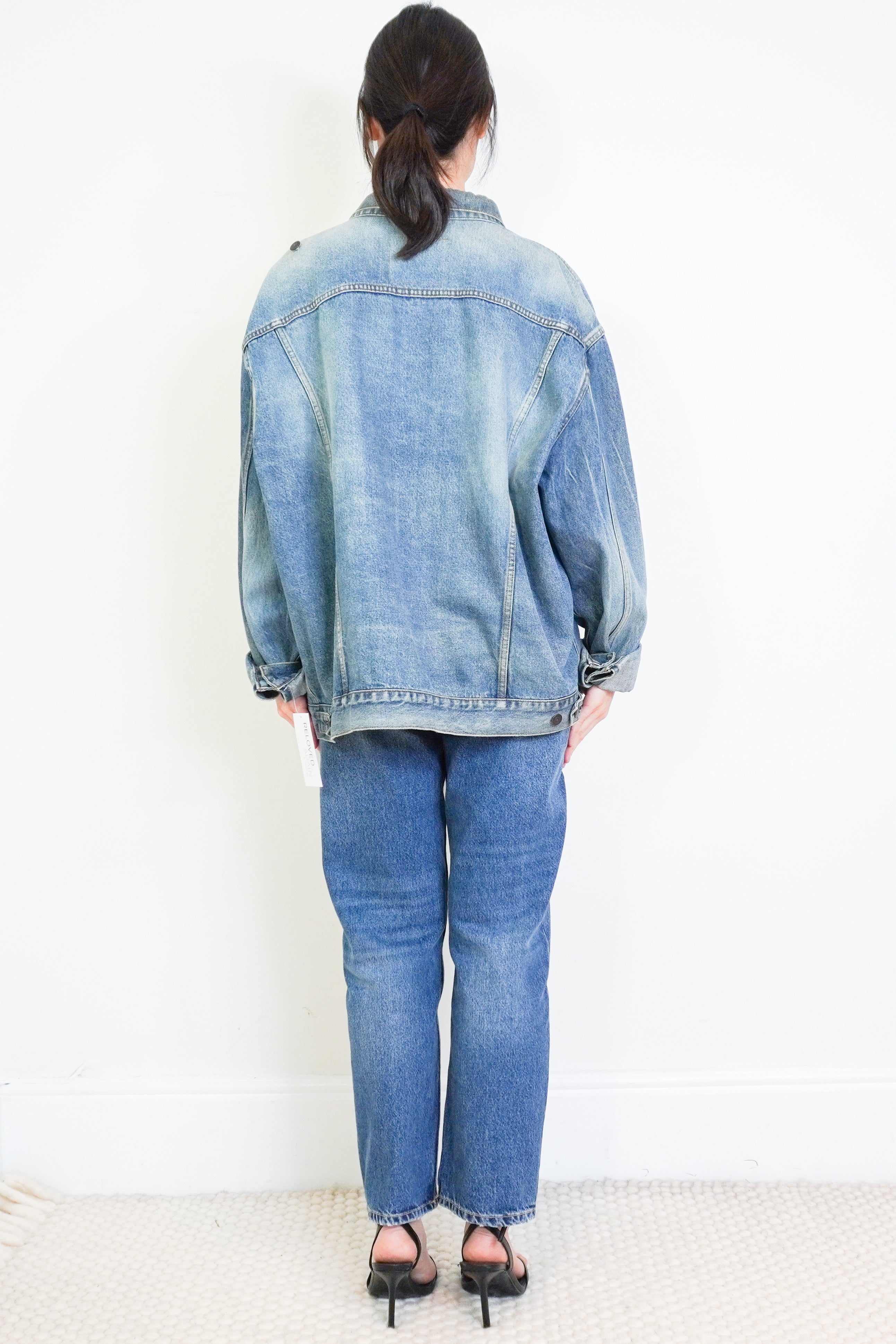 Balenciaga-Blue-Denim-Jacket-back-picture-Chelsea-London