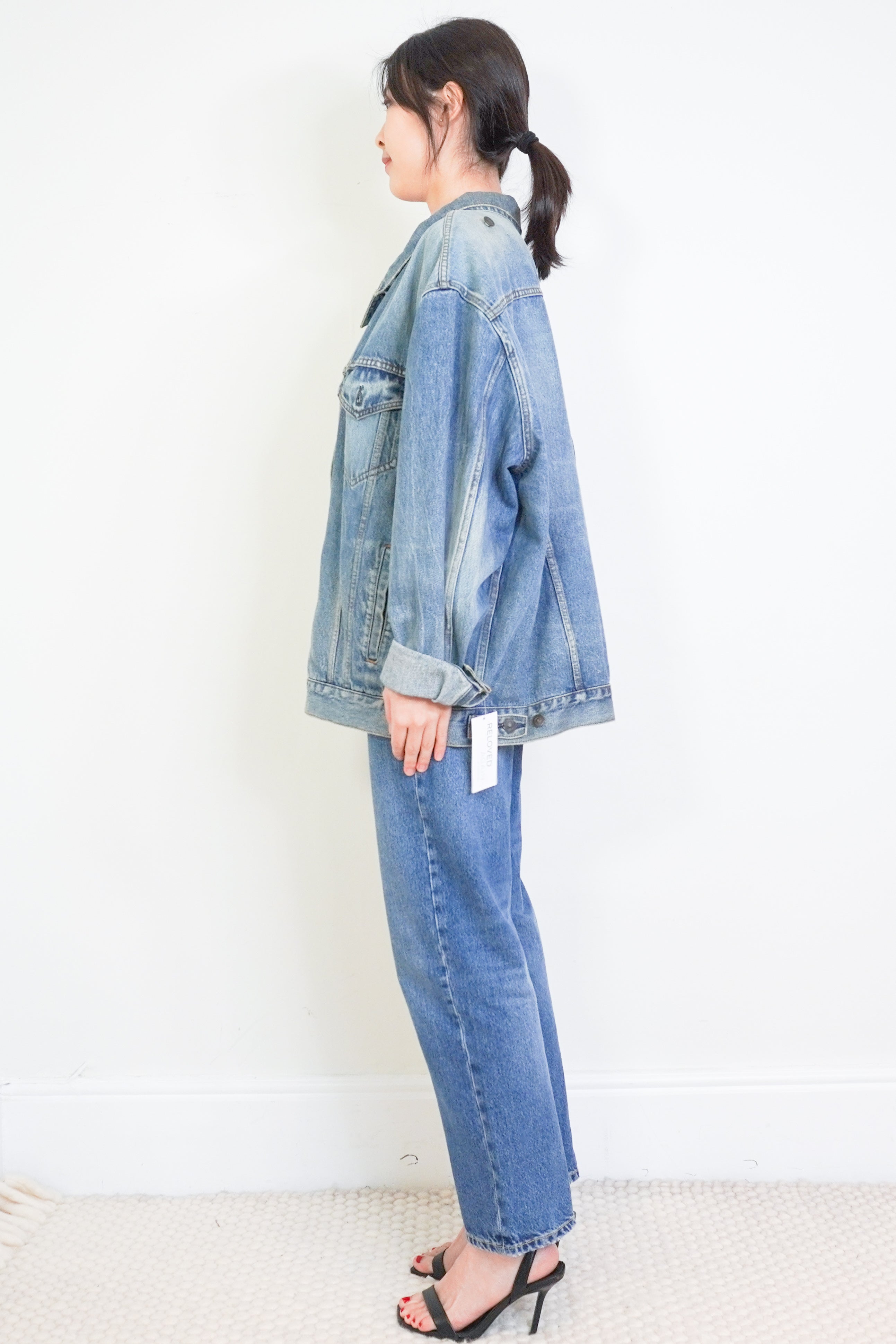 Balenciaga-Blue-Denim-Jacket-side-picture-Chelsea-London