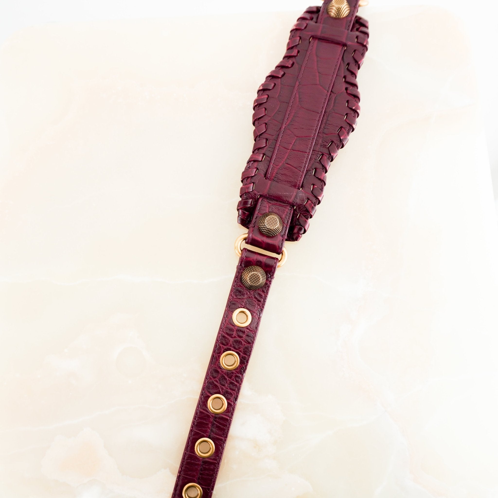 Balenciaga Burgundy XS Cargoyle Bag RRP £1890 | Authentic Preloved - Reloved Again