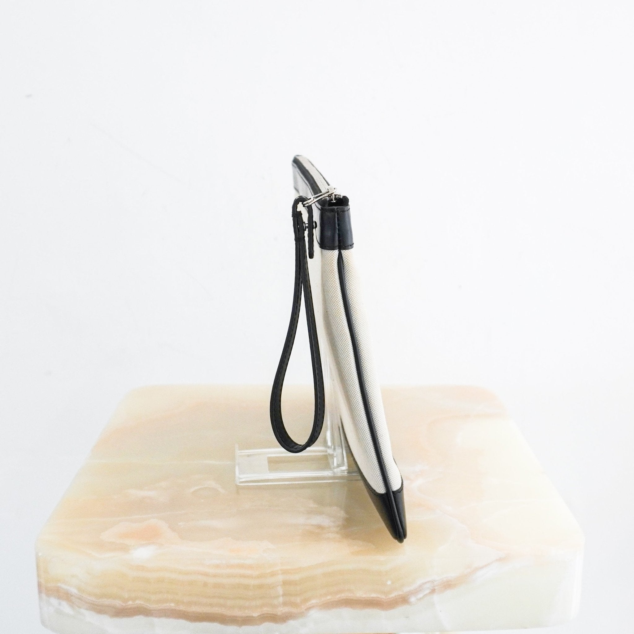 Balenciaga Canvas and Leather Clutch RRP £730 | Authentic Preloved - Reloved Again