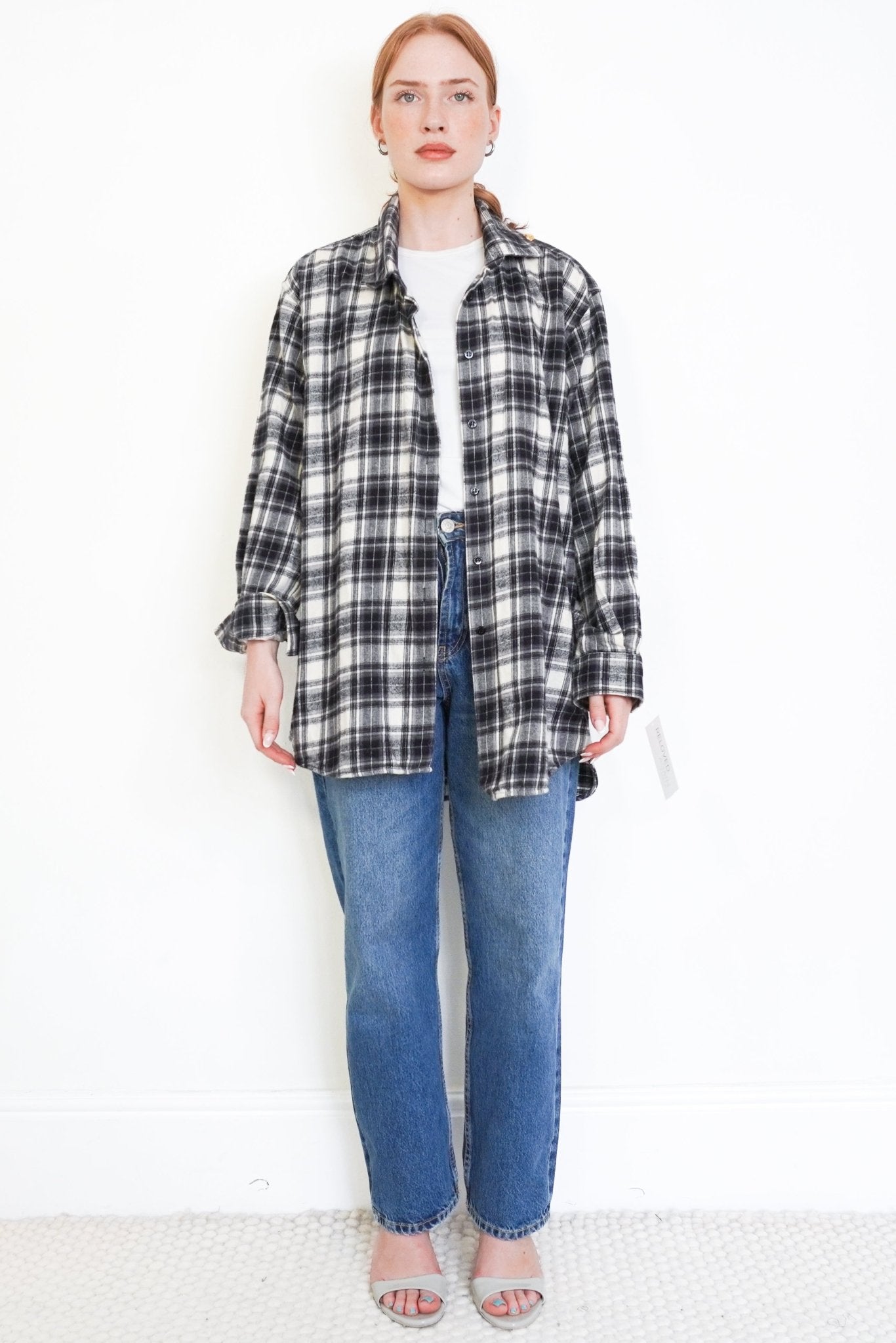 Balenciaga 2018 Asymmetrical Check Shirt (RRP £1690) | Authentic Preloved - Reloved Again