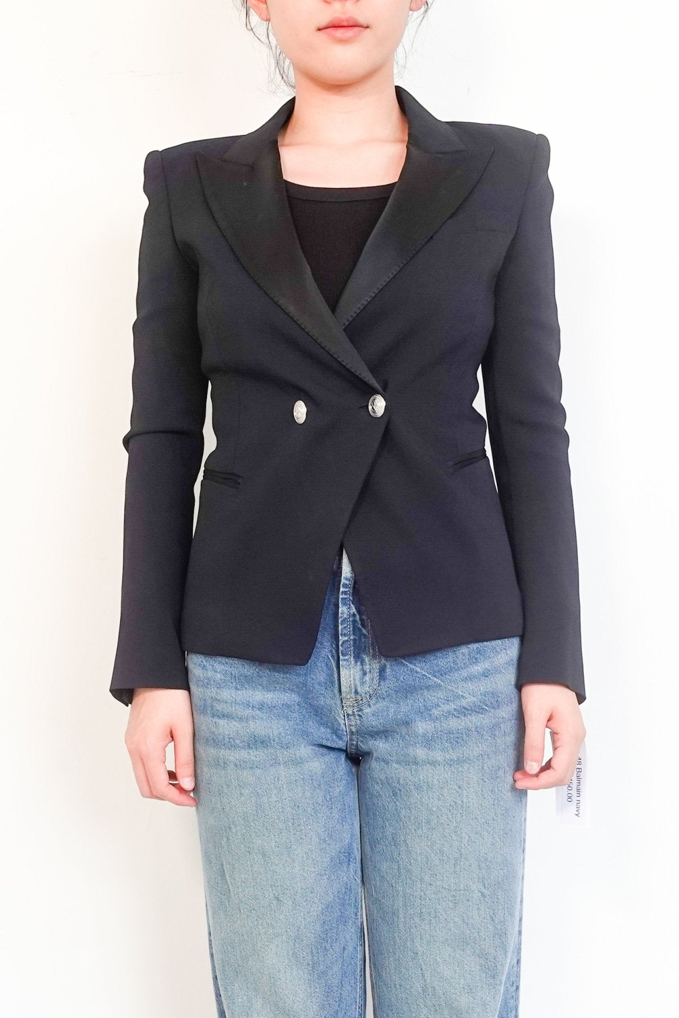 Balmain Black Blazer – Iconic Designer Tailoring preloved RRP £1,125 | Authentic and Preloved - Reloved Again