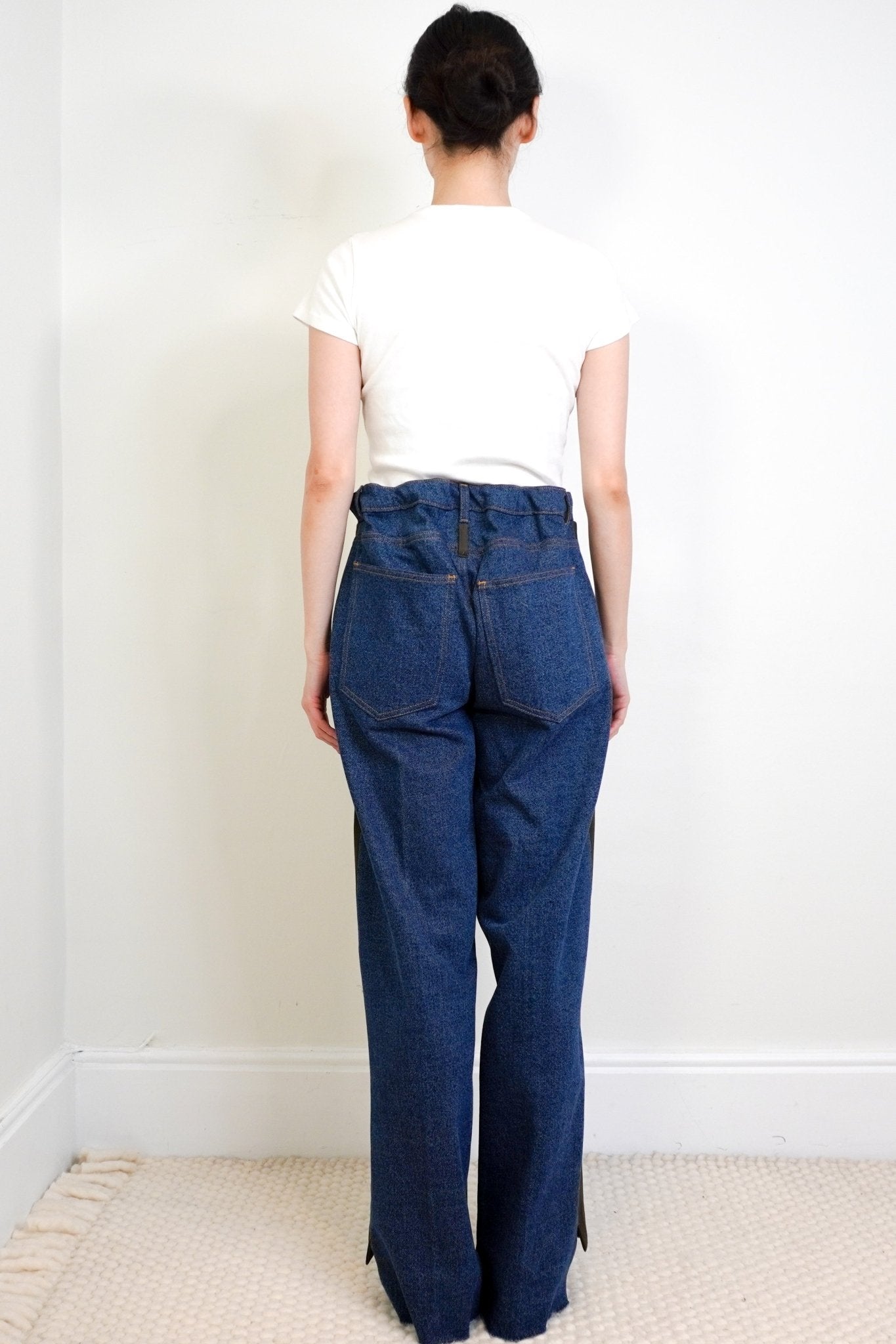 NEW Bettter Khaki & Blue Denim trousers RRP £400 | Authentic Preloved - Reloved Again