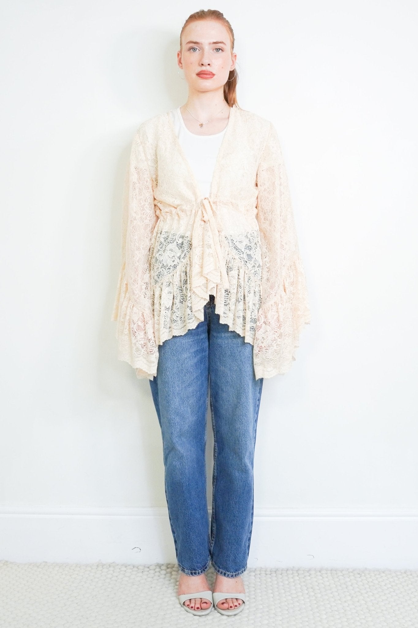 Bohemian Bond Ibiza Beige Lace Top (RRP £295) | Authentic Preloved - Reloved Again