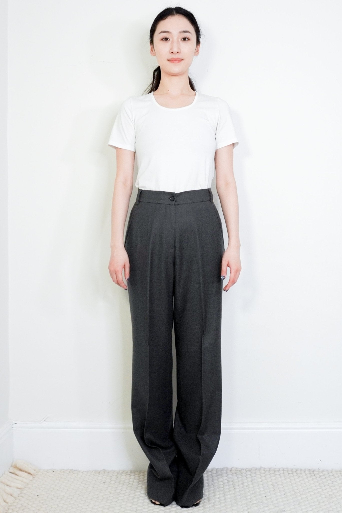 Bottega Veneta Grey Wool Trousers RRP £1040 | Authentic Preloved - Reloved Again