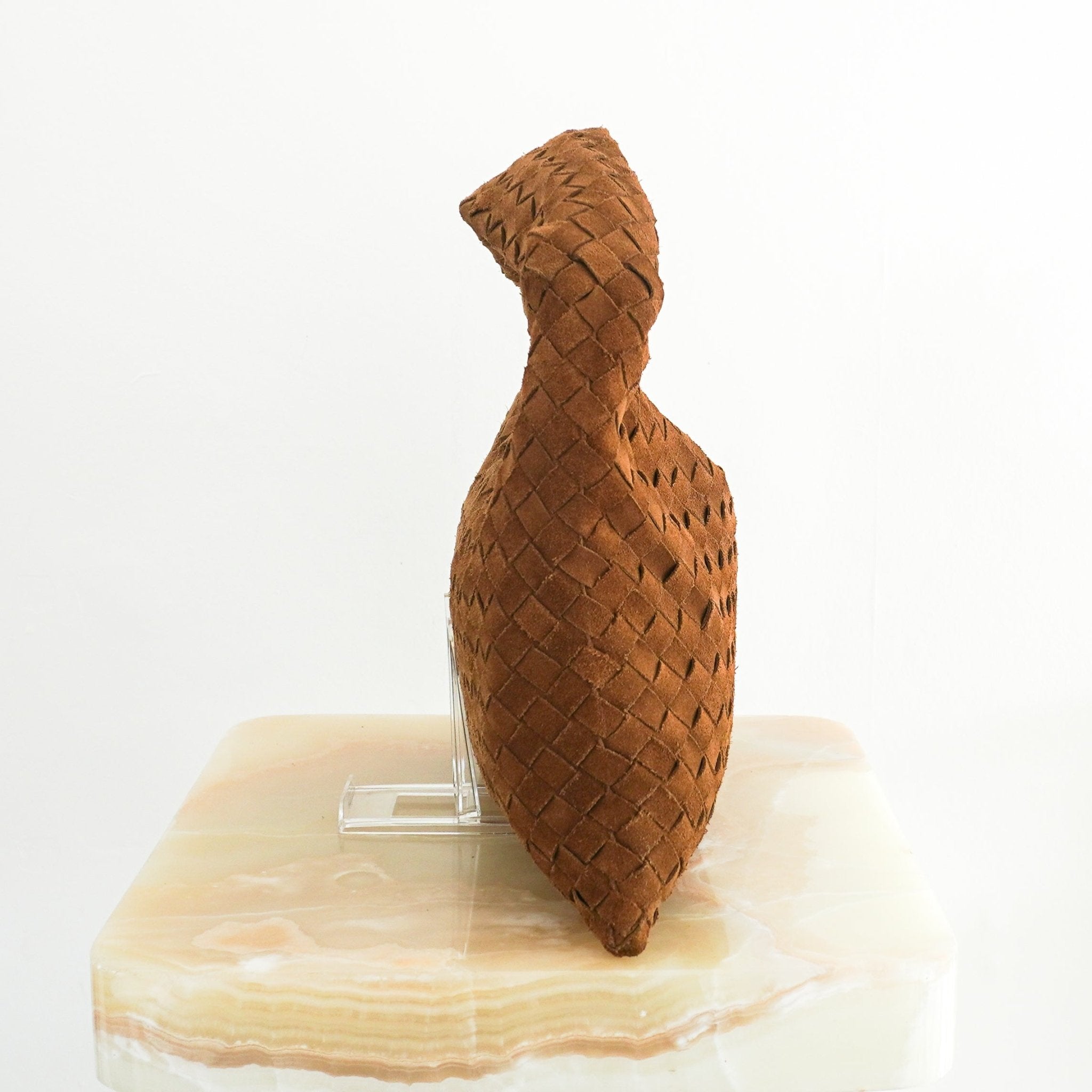 Bottega Veneta Intrecciato Medium Hop Suede Shoulder Bag in Tan RRP £3370 | Authentic Preloved - Reloved Again