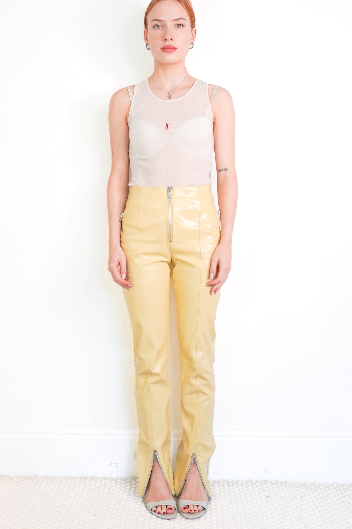 Bottega Trousers Latex Stretch Trousers (RRP £4000) | Authentic Preloved - Reloved Again