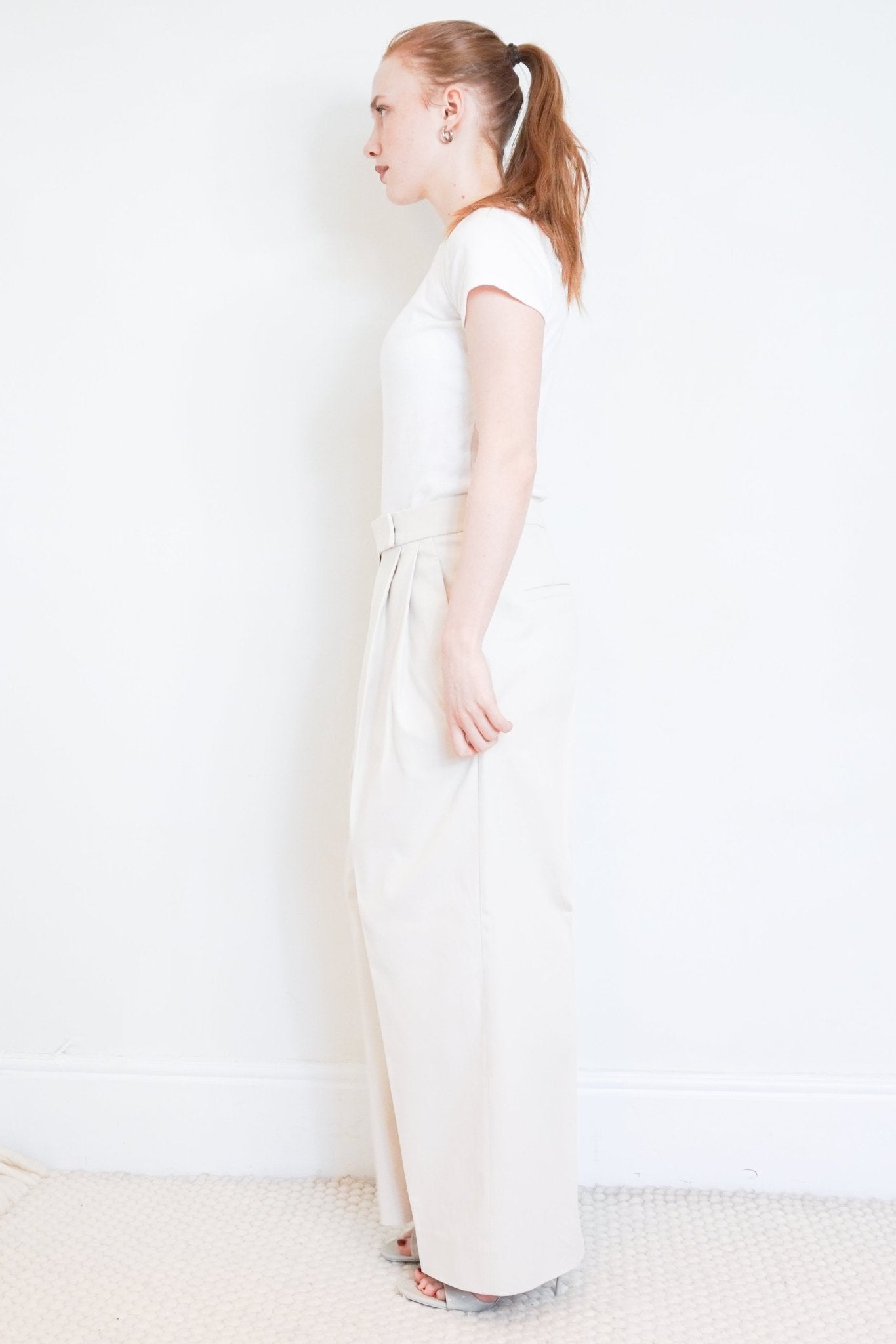 Brunello Cucinelli Cream Wide Leg Trousers RRP £1300 | Authentic Preloved (Final Sale) - Reloved Again