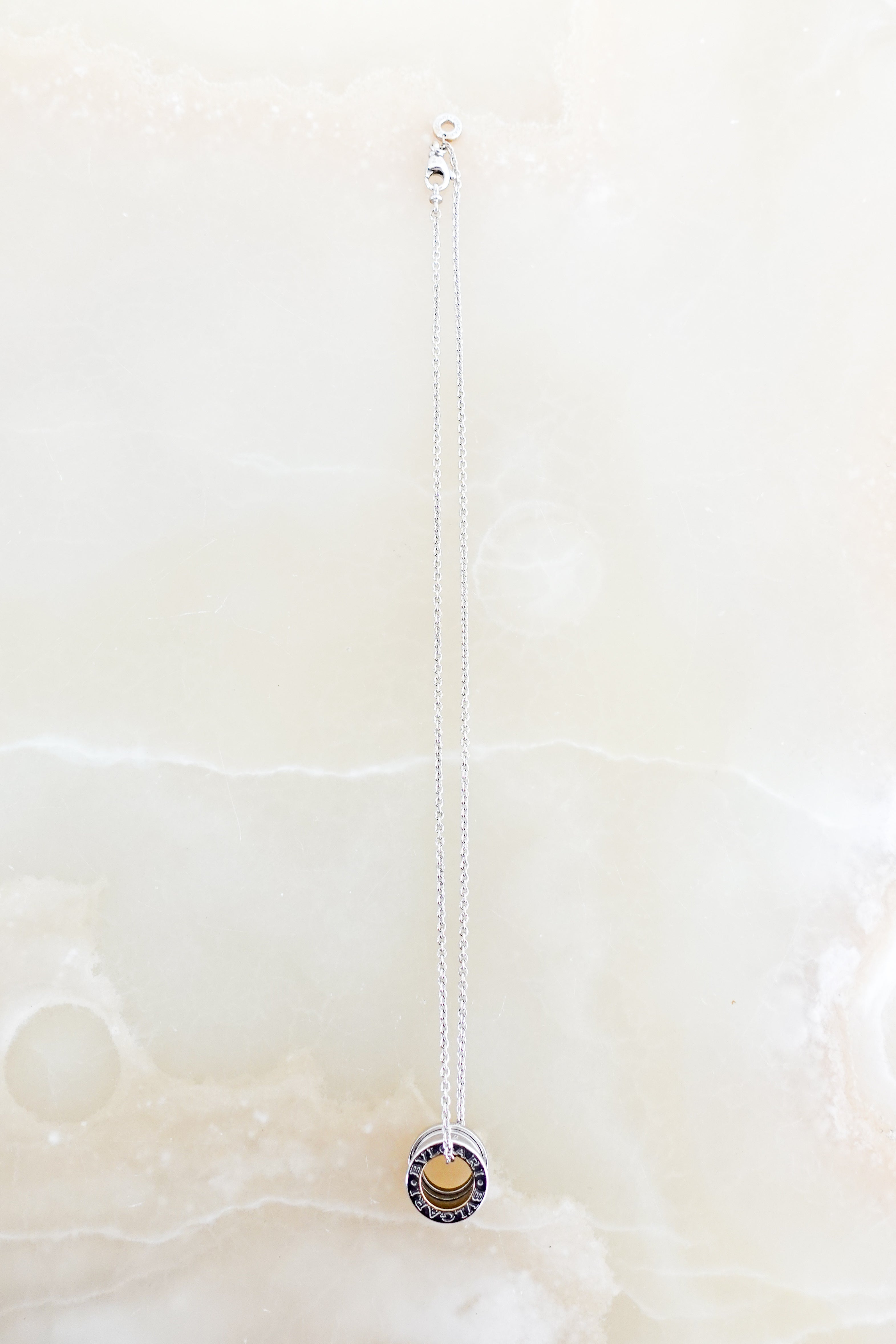 Bulgari White Gold B-Zero Necklace RRP £2.1k | Authentic Preloved