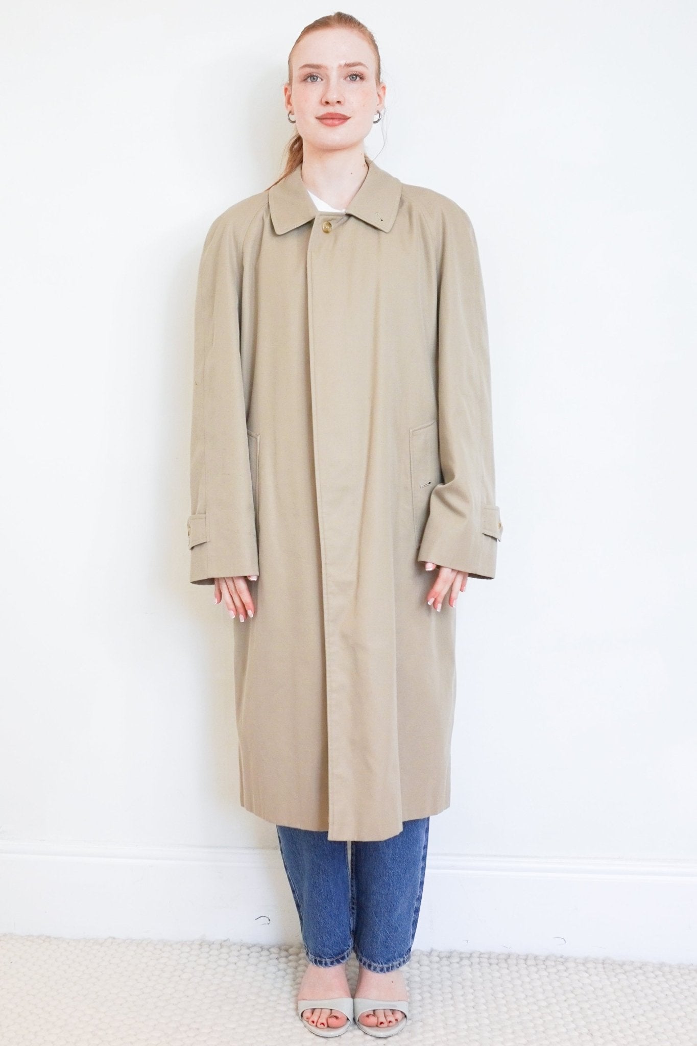Burberry Beige Single - Breasted Trench Coat RRP £1500 | Authentic Preloved - Reloved Again