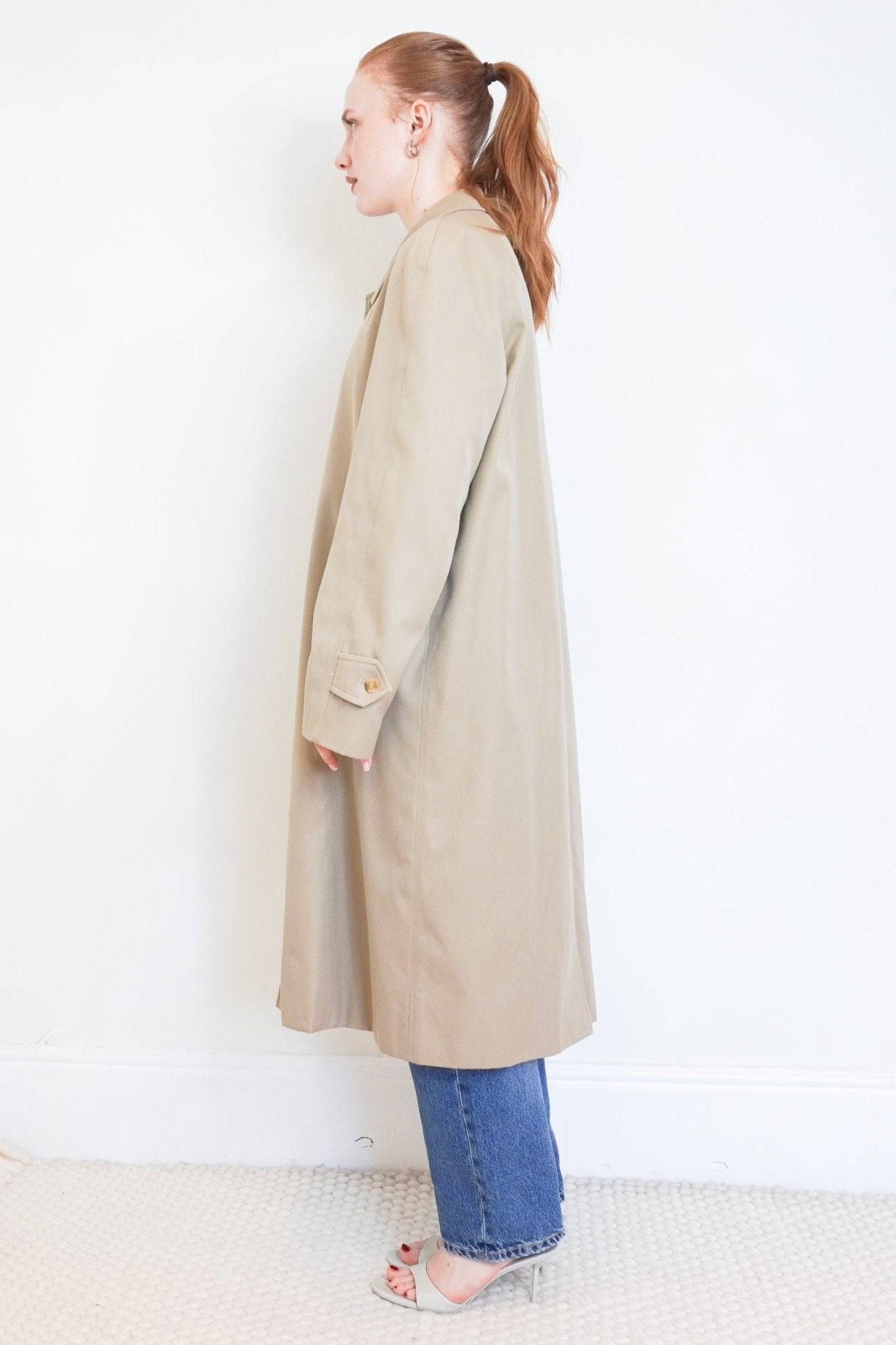 Burberry Beige Single - Breasted Trench Coat RRP £1500 | Authentic Preloved - Reloved Again