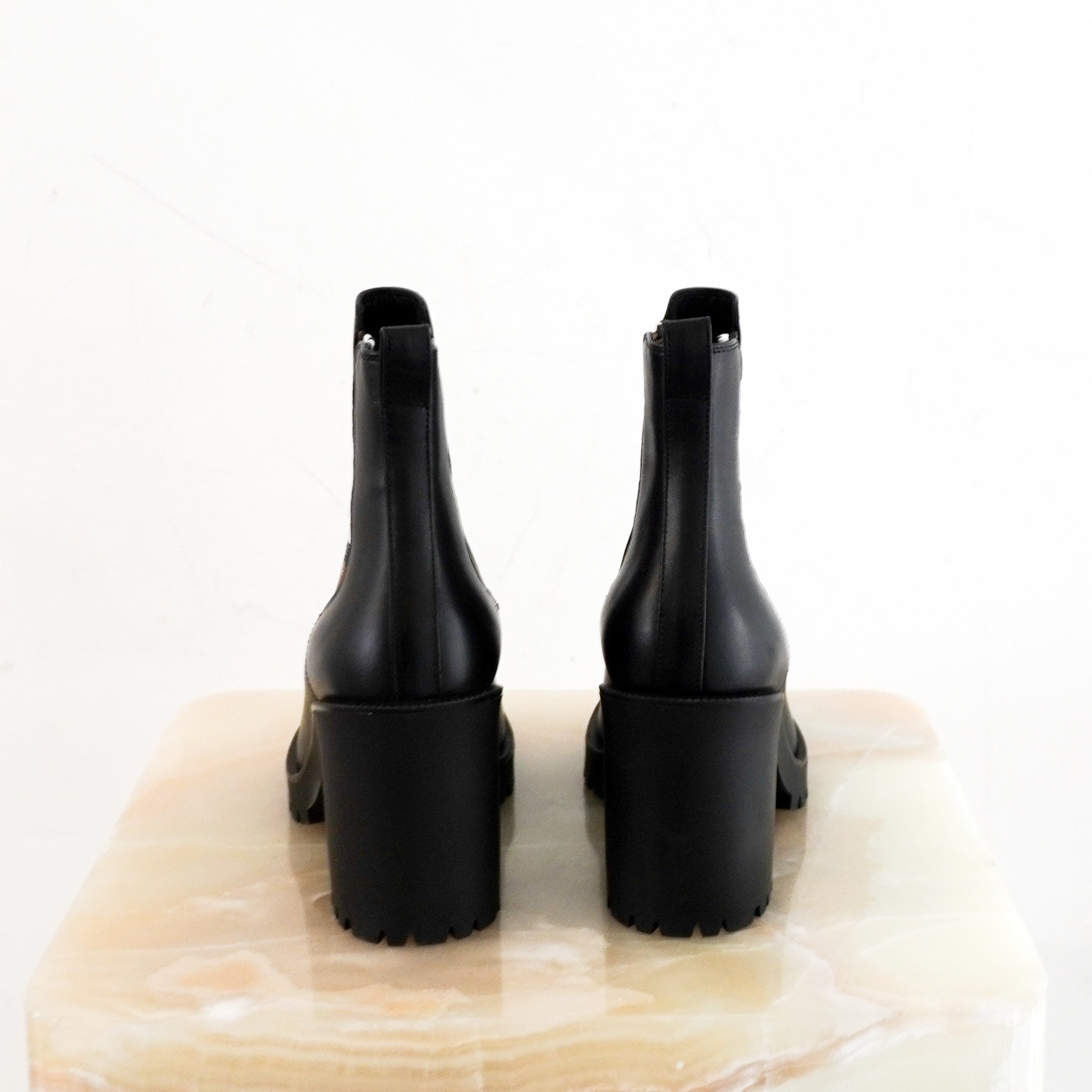 Burberry Check Heeled Chelsea Boots RRP £835 | Authentic Preloved - Reloved Again