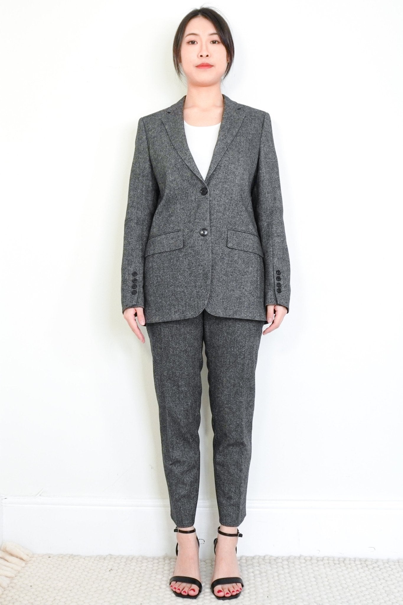 Burberry Grey Single - Breasted Suit RRP £2000 | Authentic Preloved - Reloved Again