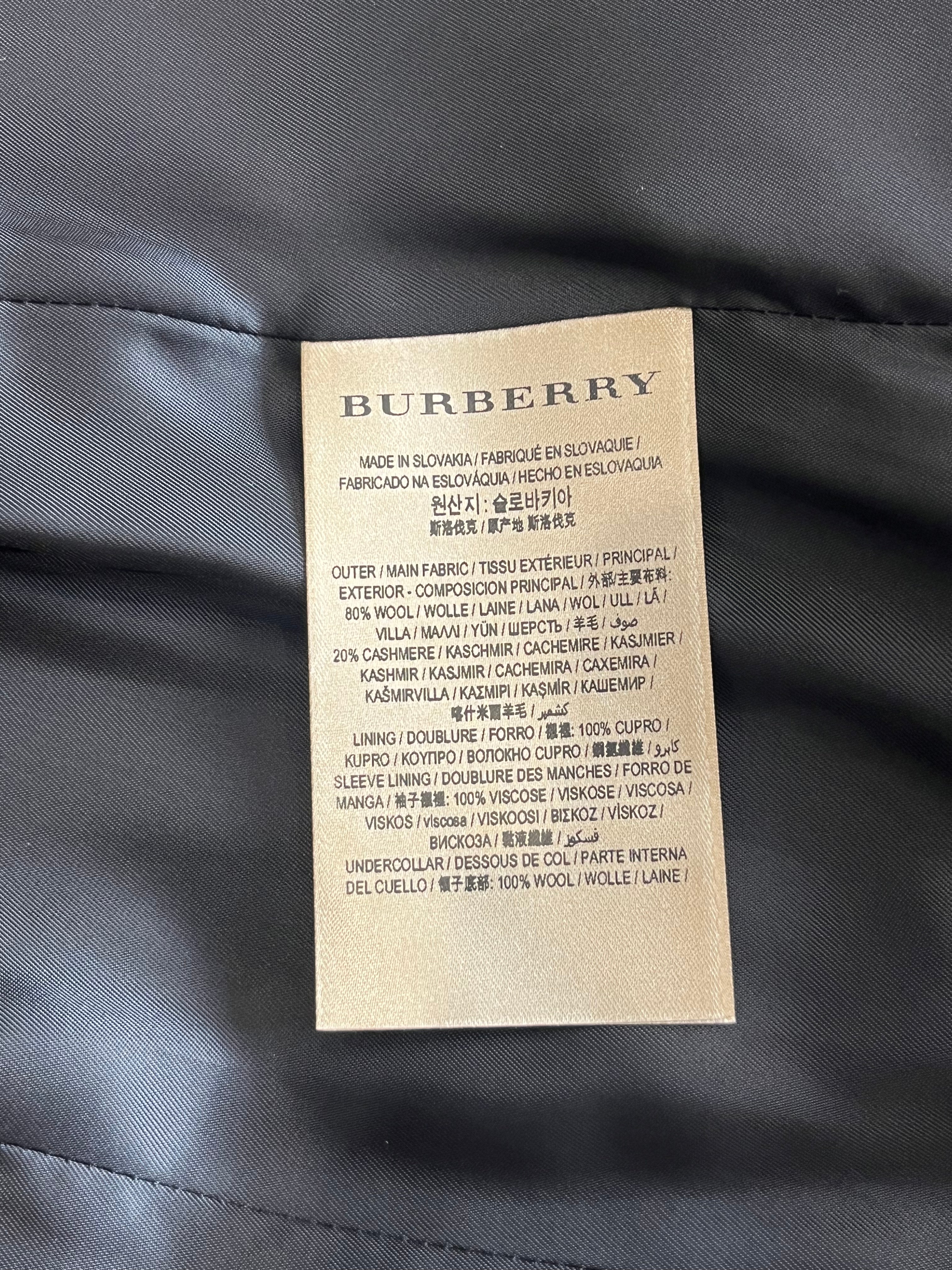 NEW Burberry Fellhurst Wool and Cashmere Coat (RRP £1150) | Authentic Preloved