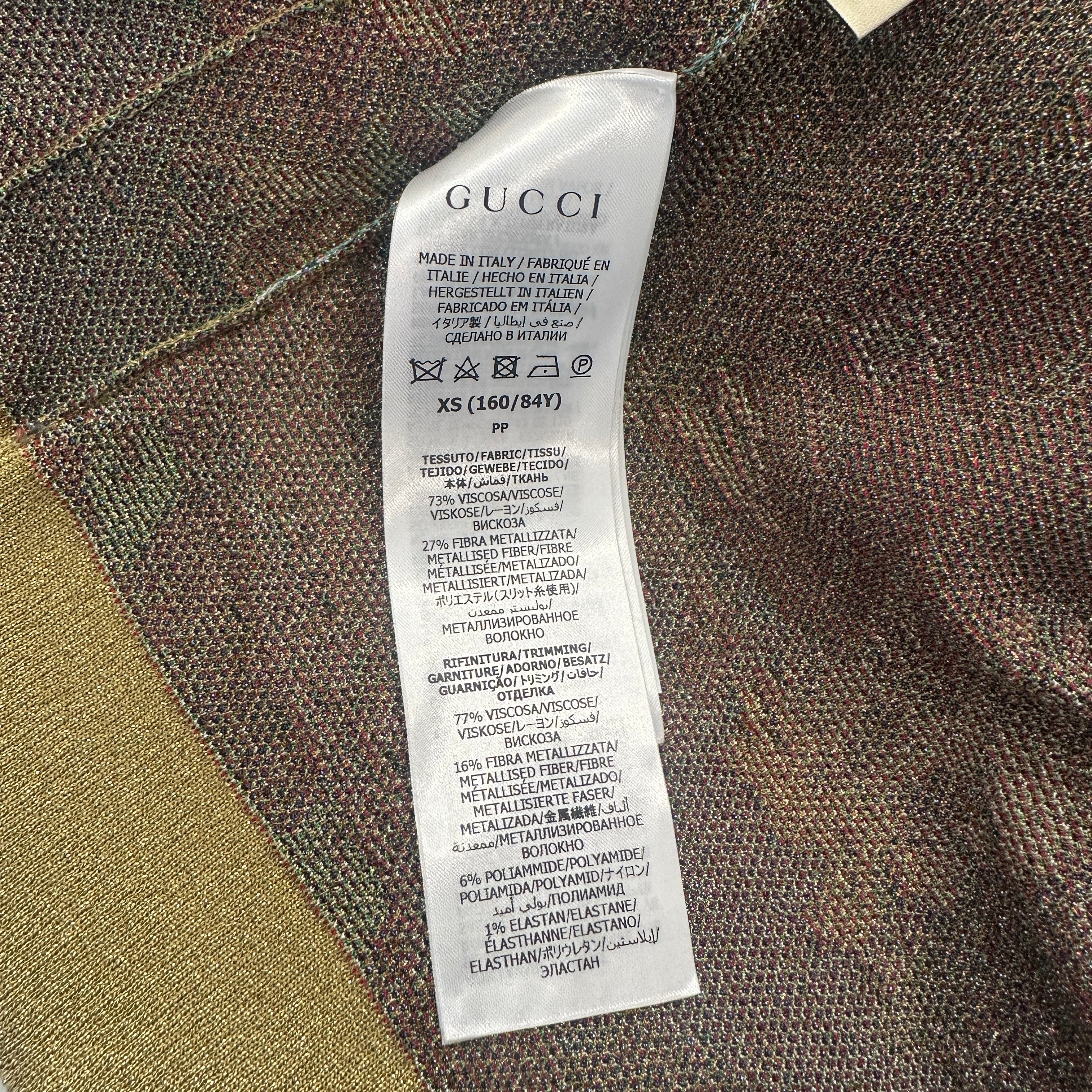 NEW Gucci Metallic Tiger Jacquard Cardigan (RRP £1350) | Authentic Preloved
