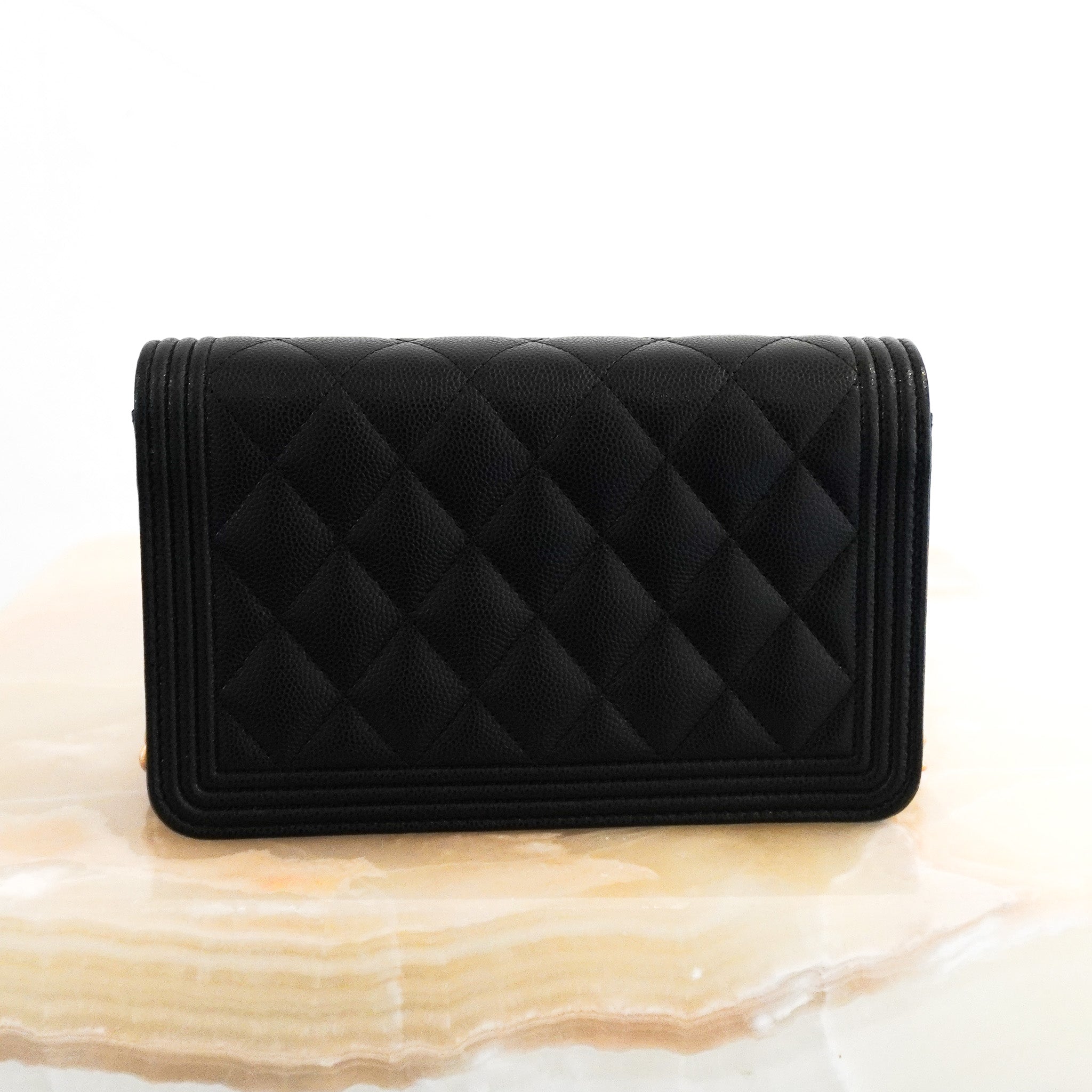 CURRENT SEASON Chanel BOY Wallet On Chain RRP £2,860 | Authentic Preloved - Reloved Again