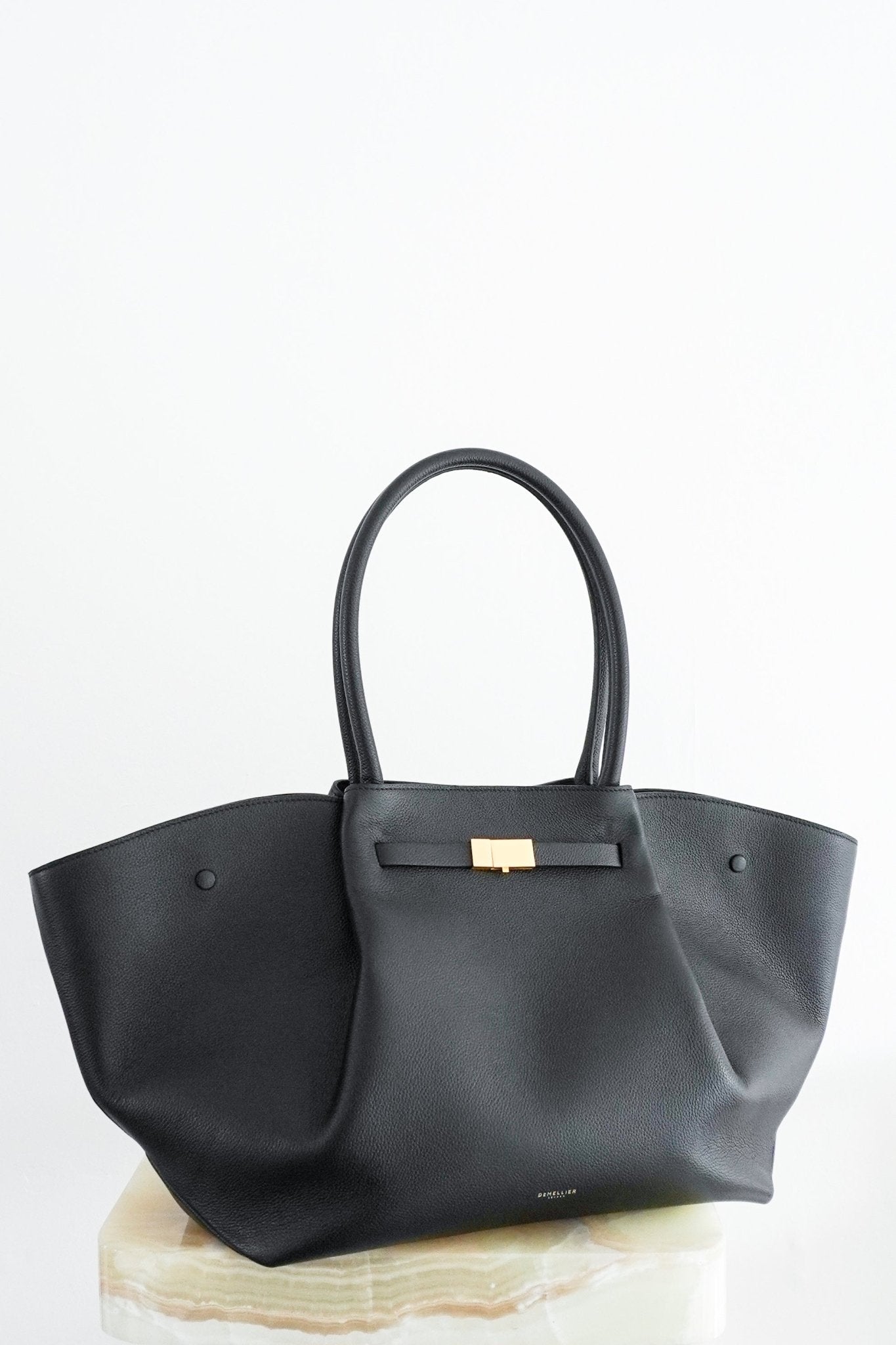 CURRENT SEASON Demellier The New York Bag in Black RRP £550 | Authentic Preloved - Reloved Again